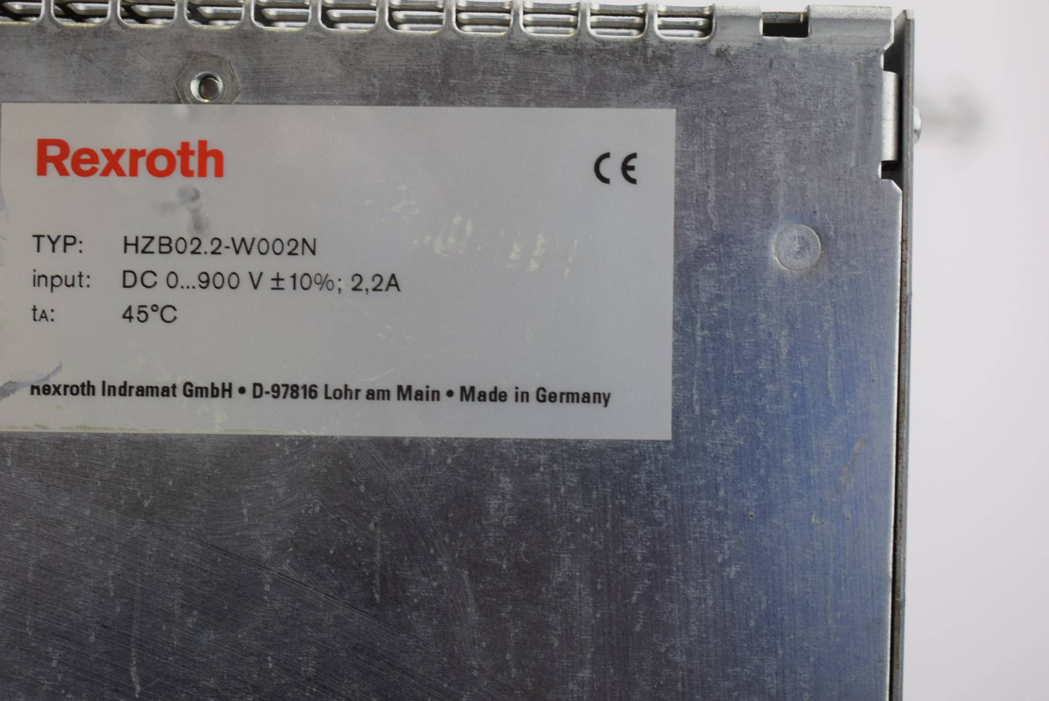 Rexroth Indramat Bosch Basisgerät Servo-Modul HZB02.2-W002N
