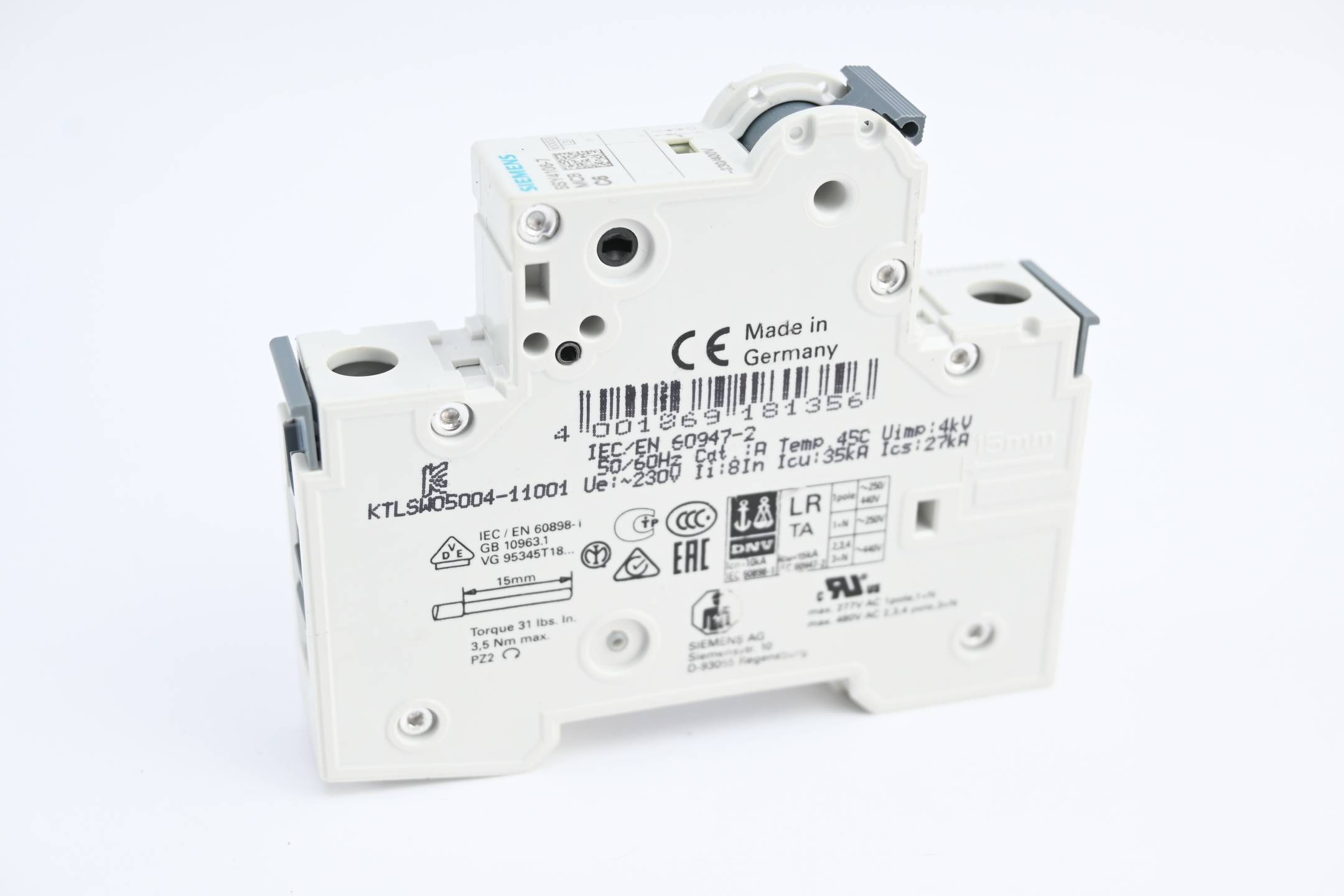 Siemens Leitungsschutzschalter 5SY4106-7 ( 5SY4 106-7 ) C6