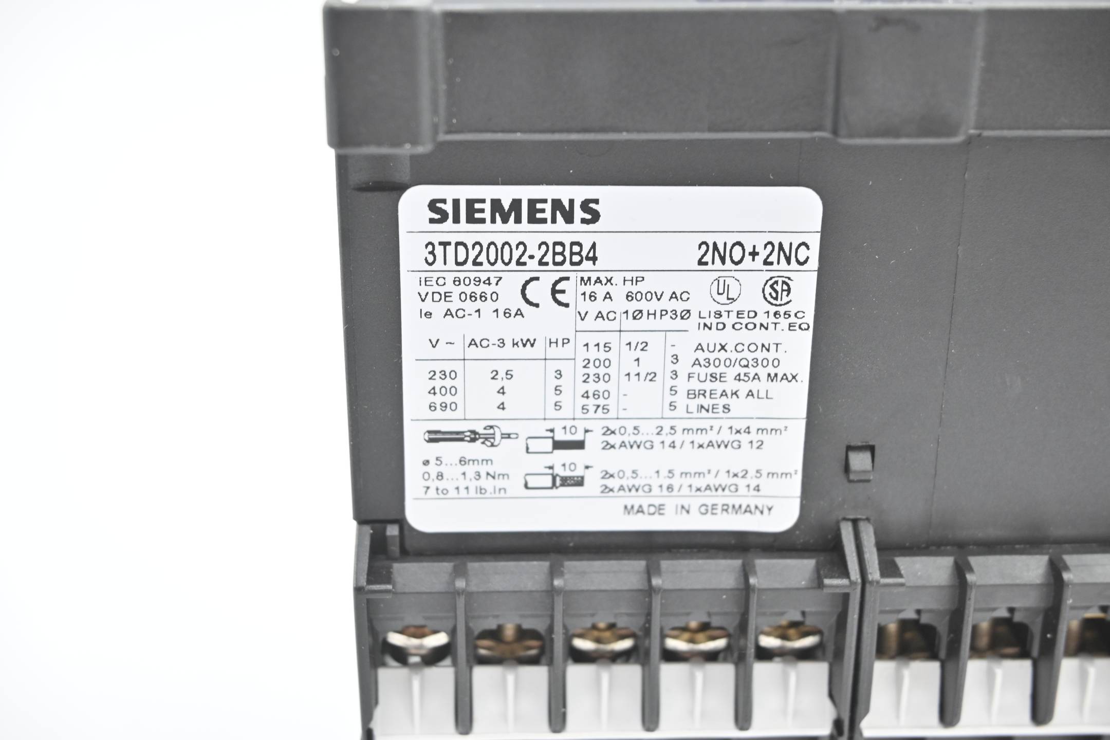 Siemens Schützkombination 3TD2002-2BB4 ( 3TD2 002-2BB4 )