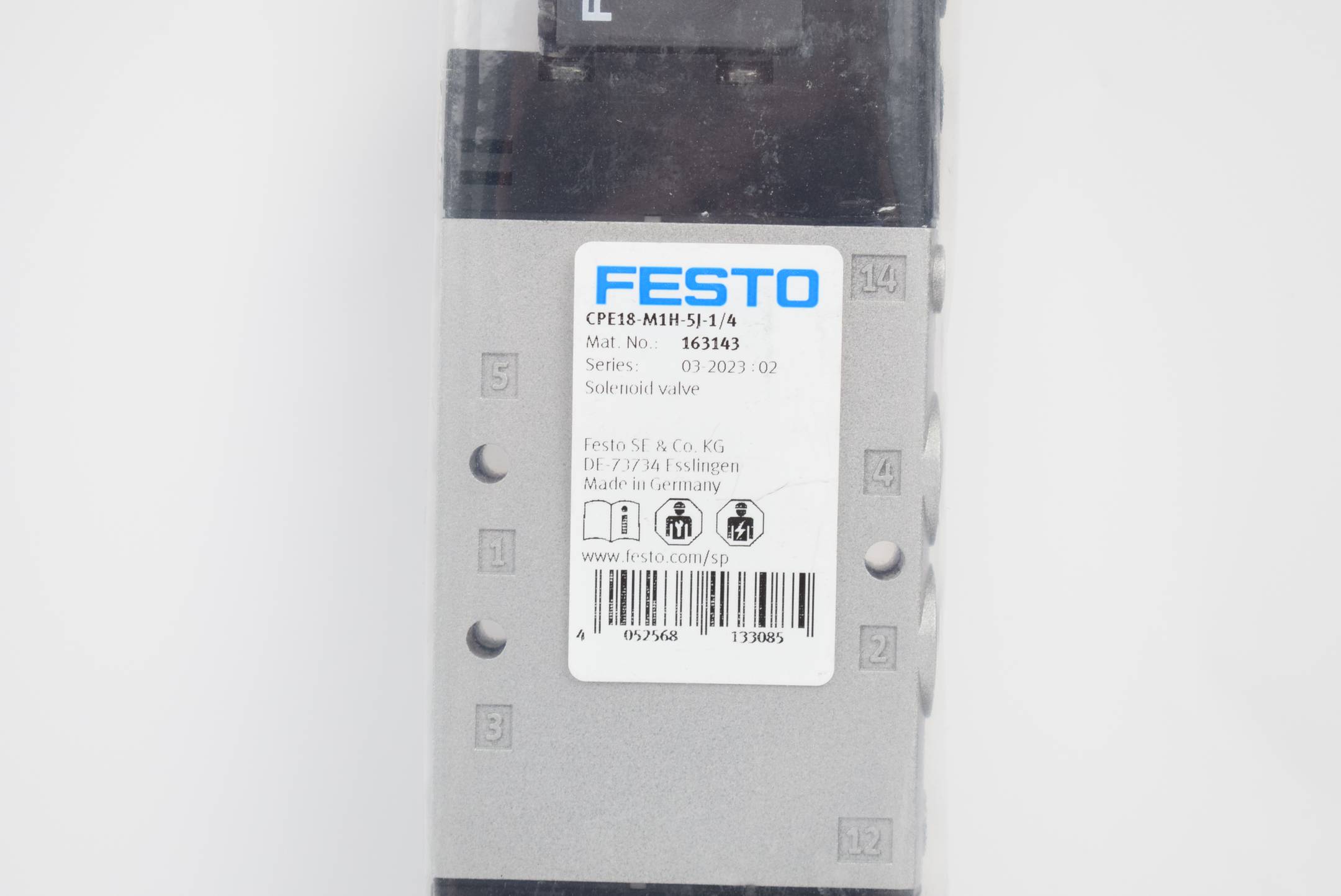 Festo Magnetventil 2-10bar CPE18-M1H-5J-1/4 (163143)