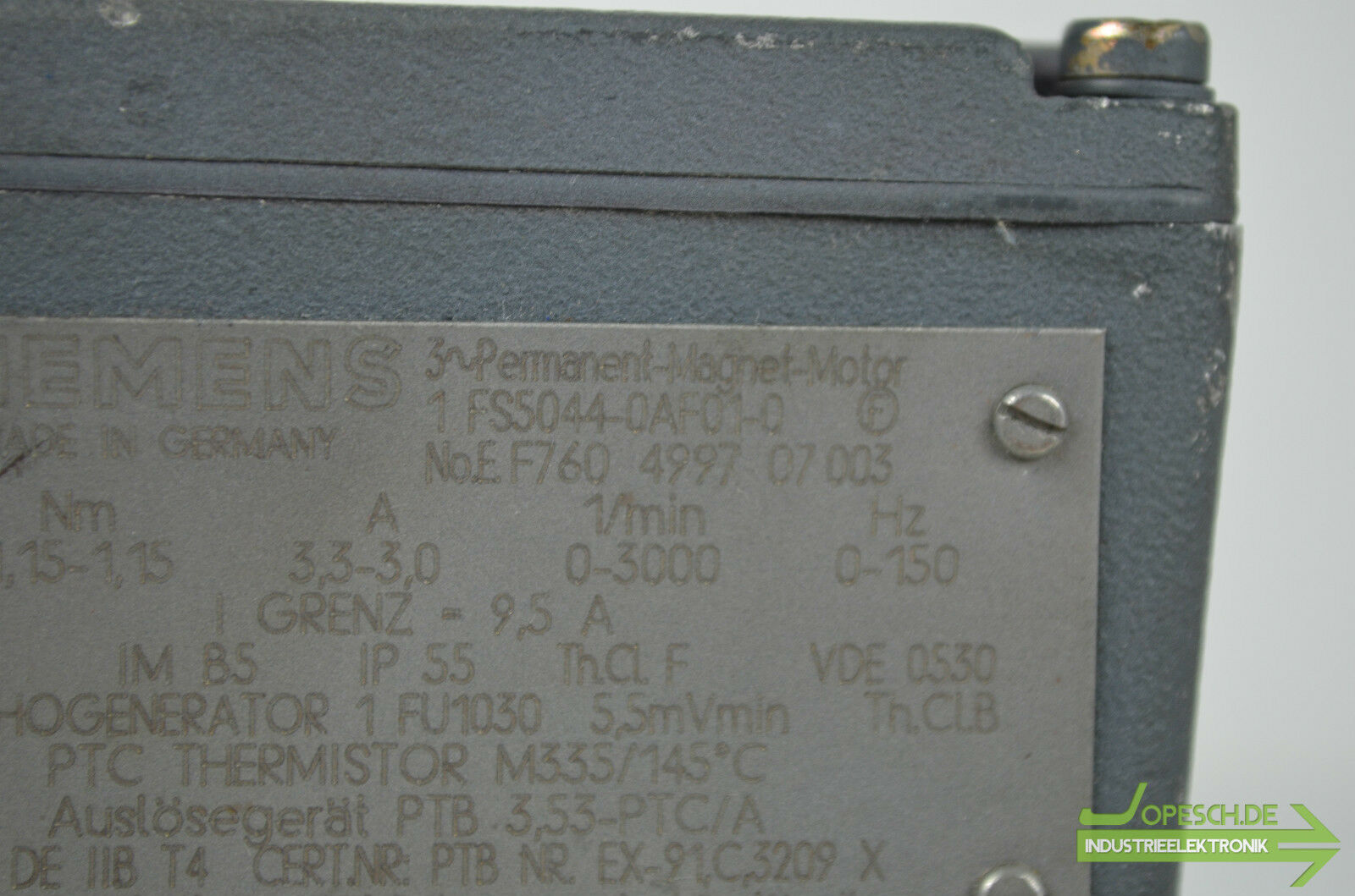Siemens 3~ Permanent-Magnet-Motor 1FS5044-0AF01-0