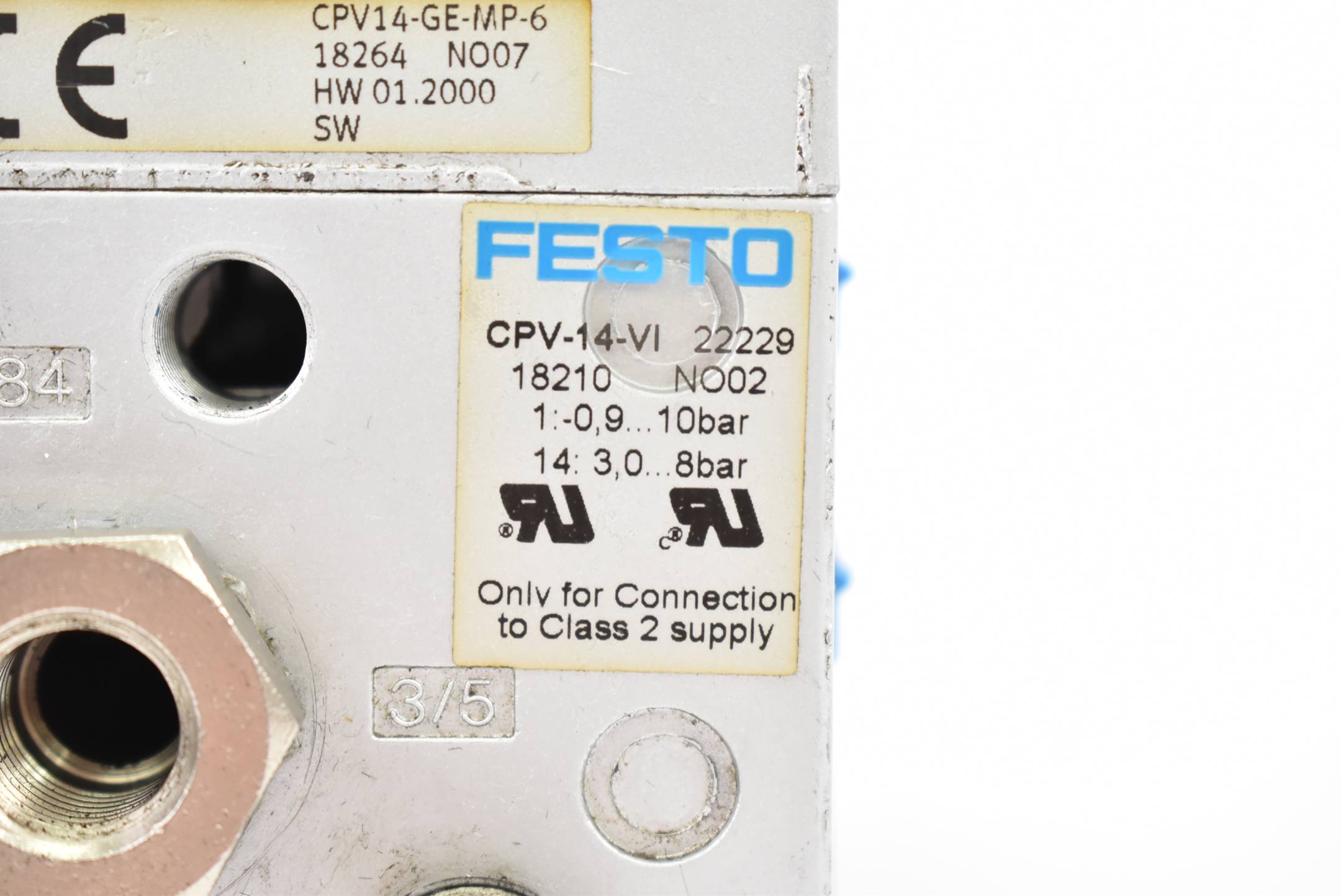 Festo Ventilinsel CPV14-VI ( 18210 ) -0,9-10bar + Magnetventile + Reserveplatten