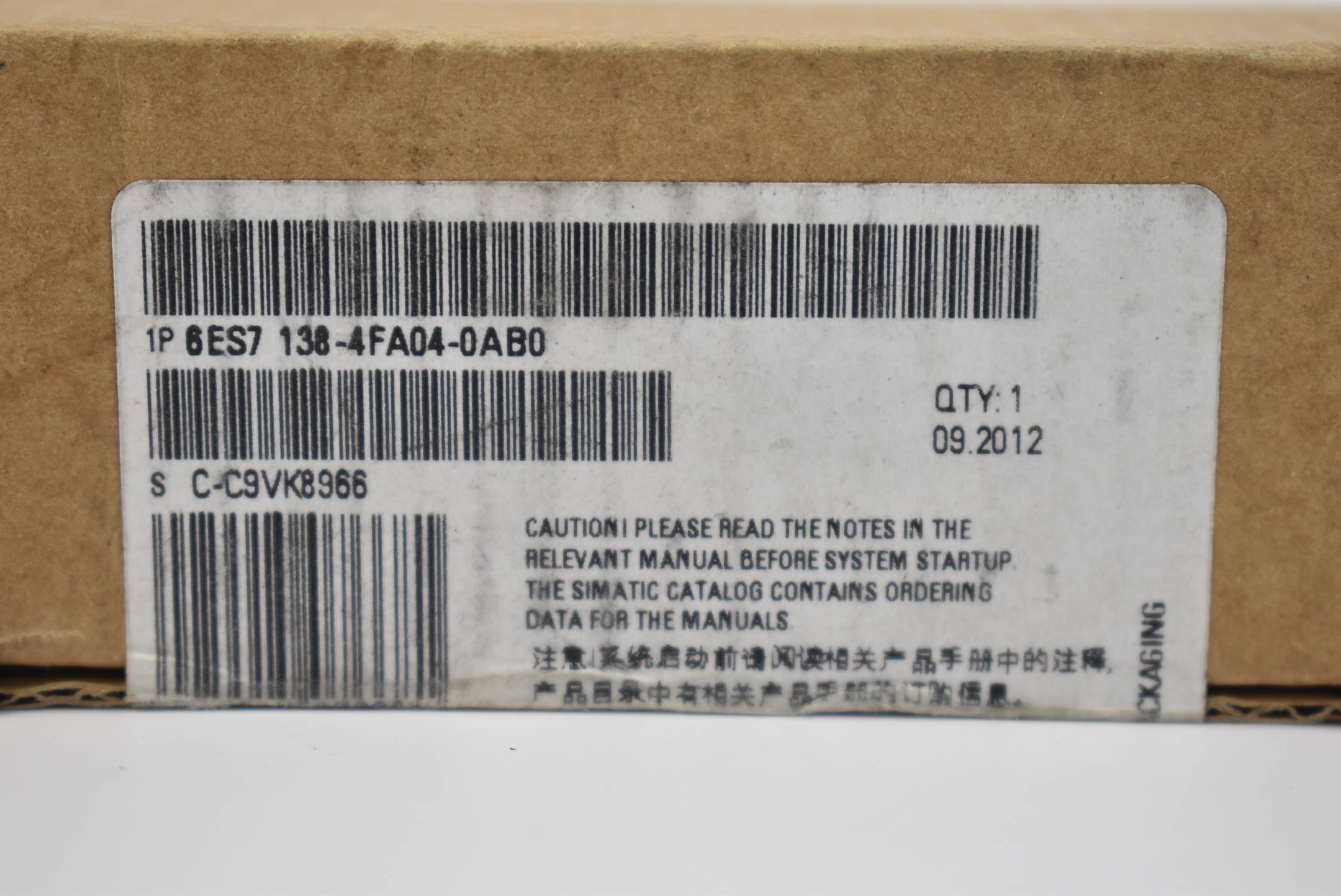 Siemens Simatic DP Elektronikmodul 6ES7138-4FA04-0AB0 ( 6ES7138-4FA04-0AB0 ) E01