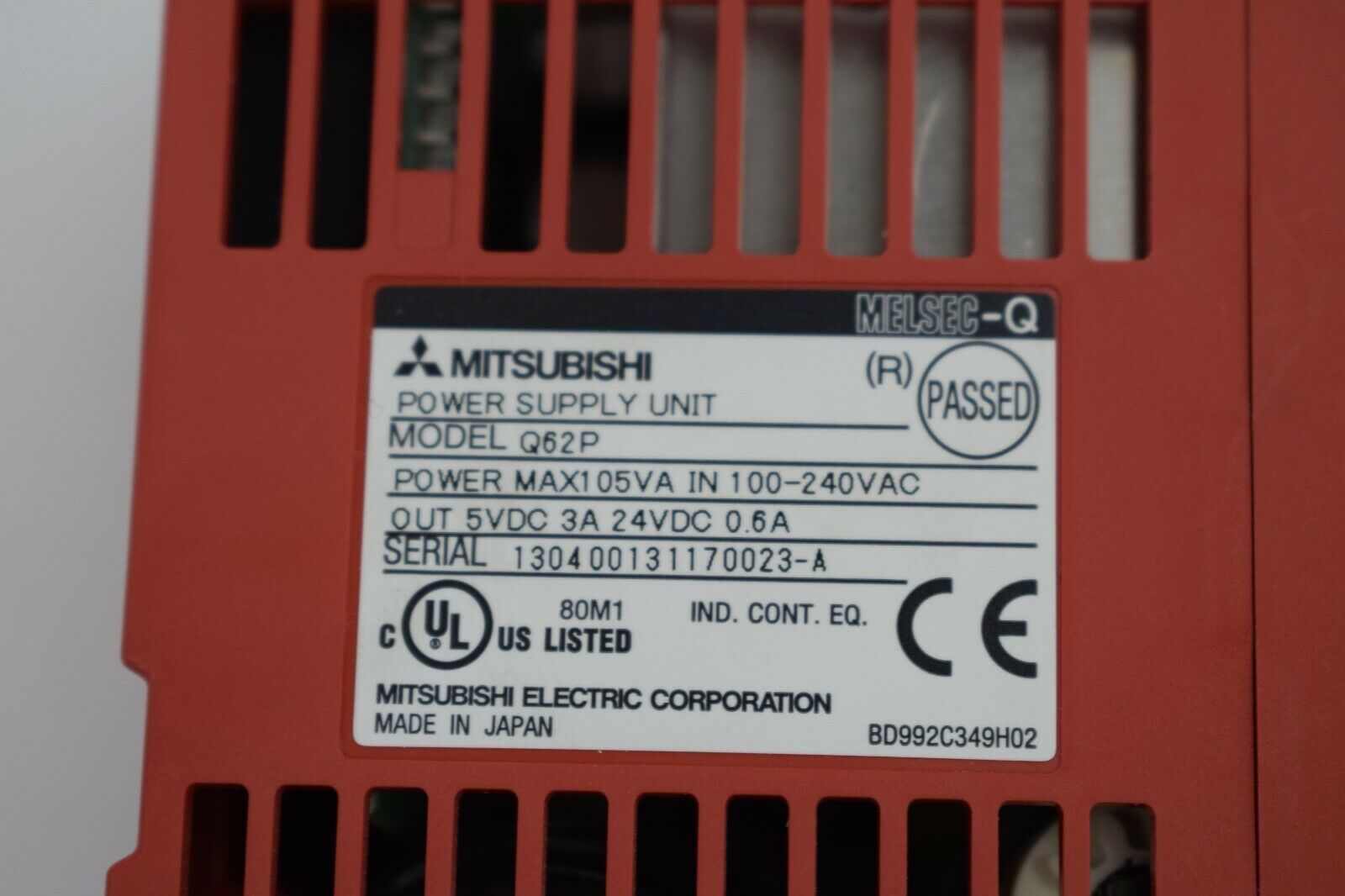 Mitsubishi Power Supply Unit Q62P