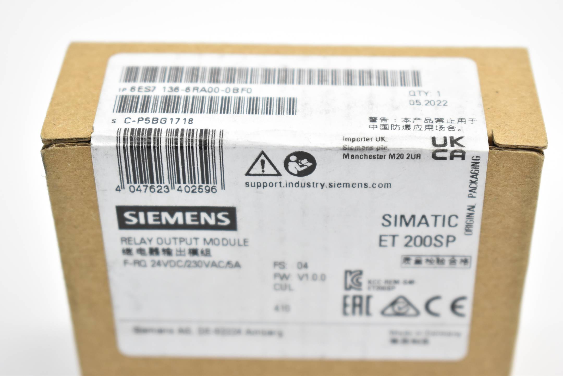 Siemens simatic DP ET200SP 6ES7 136-6RA00-0BF0 ( 6ES7136-6RA00-0BF0 )