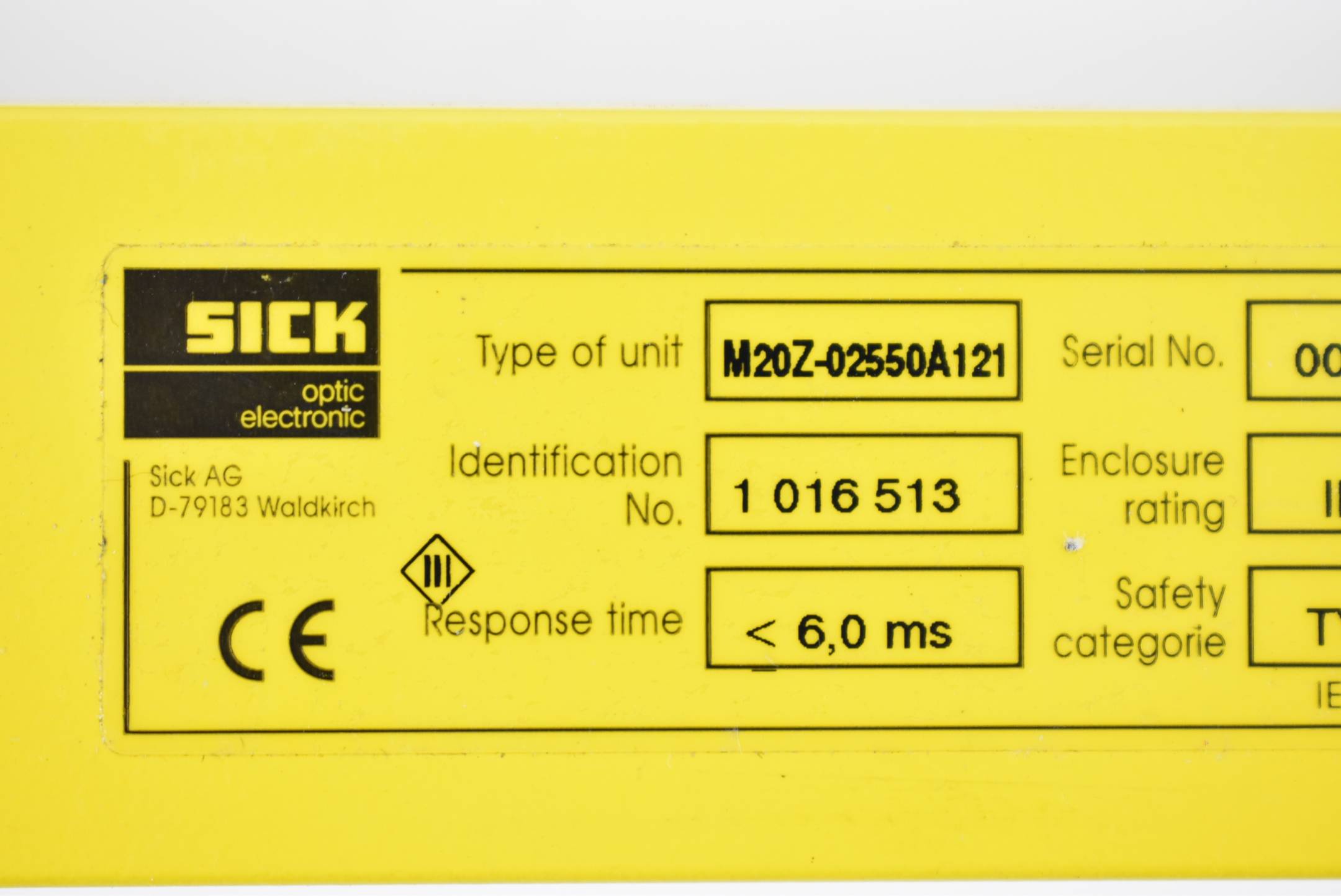 Sick Mehrstrahl Sicherheitslichtschranken 2 Stück M20Z-02550A121 ( 1016513 )