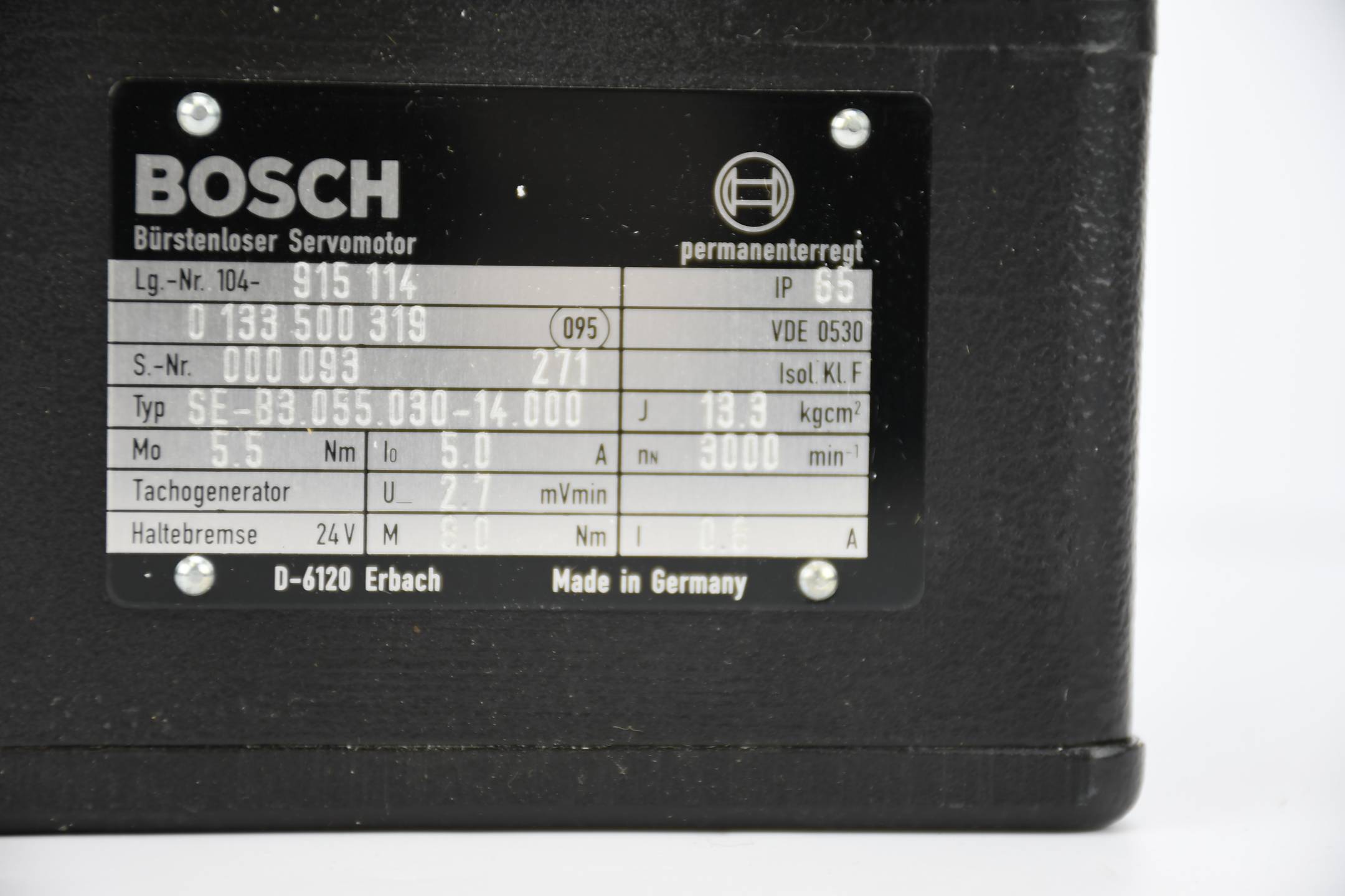 Bosch Rexroth Servo-Motor SE-B3.055.030-14.000 ( 0 133 500 319 ) 915 114
