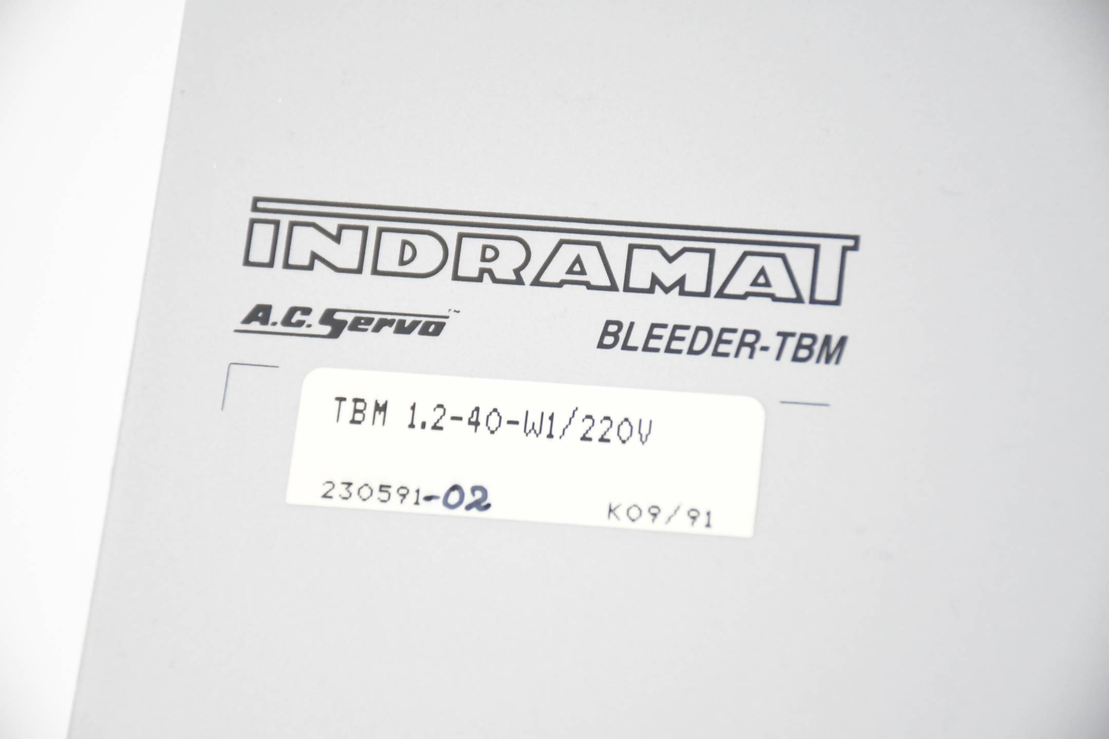 Indramat A.C. Servo Bleeder-TBM TBM 1.2-40-W1/220V ( 230591-02 )