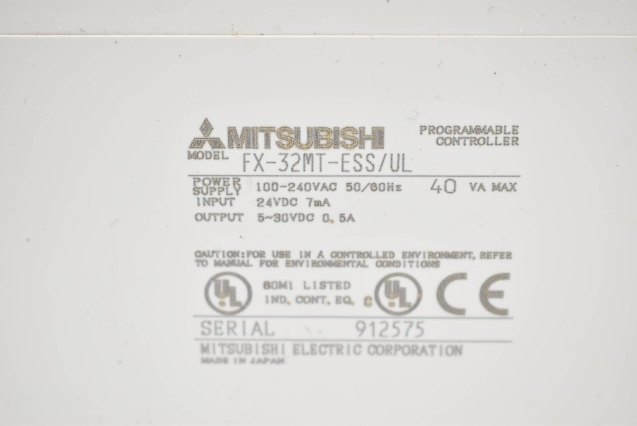 Mitsubishi Transistor Unit FX-32MT-ESS/UL