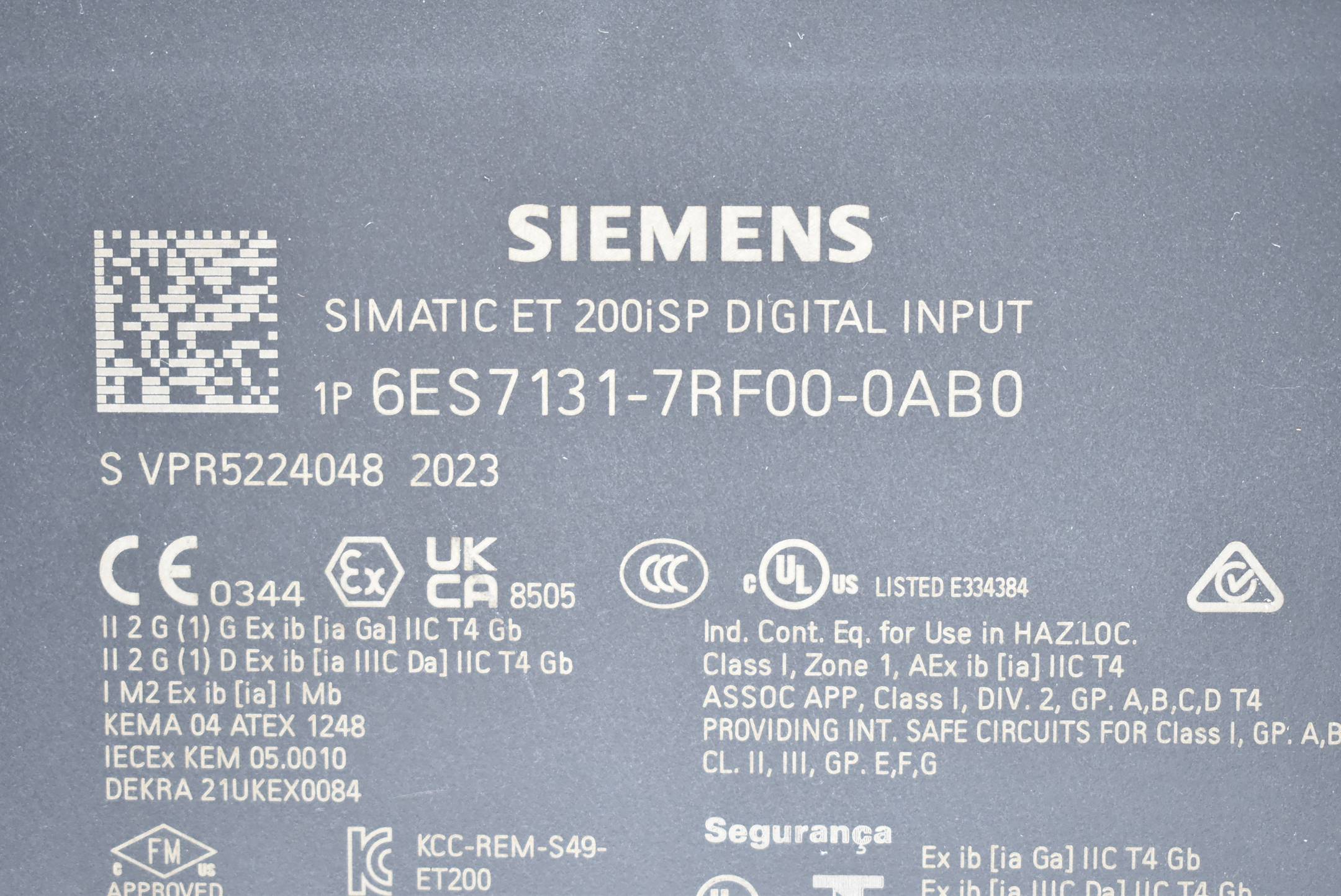 Siemens Simatic S7 8 DI NAMUR 6ES7131-7RF00-0AB0 ( 6ES7 131-7RF00-0AB0 )