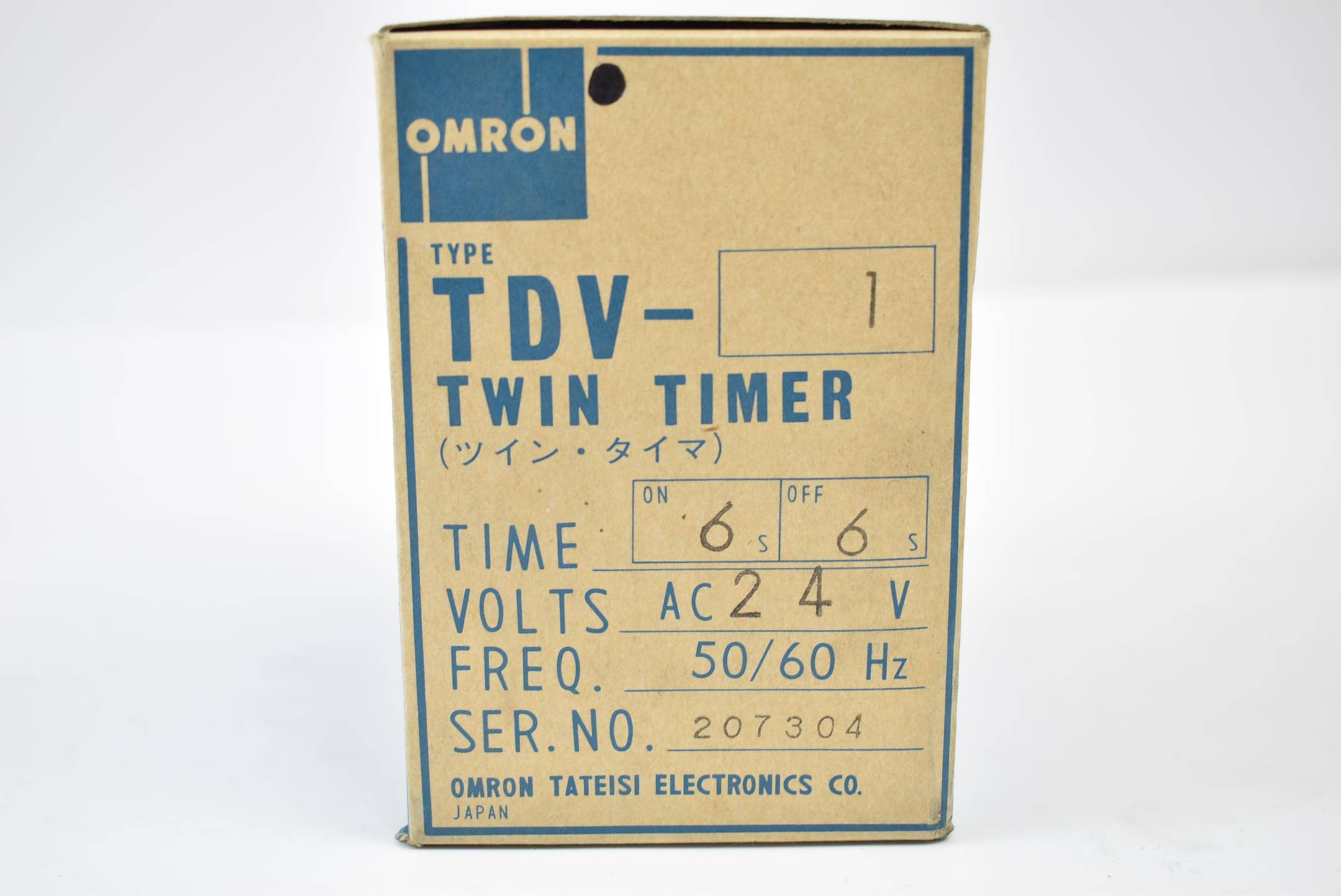 Omron Twin Timer TDV-1 on 6s off 6s 24VAC