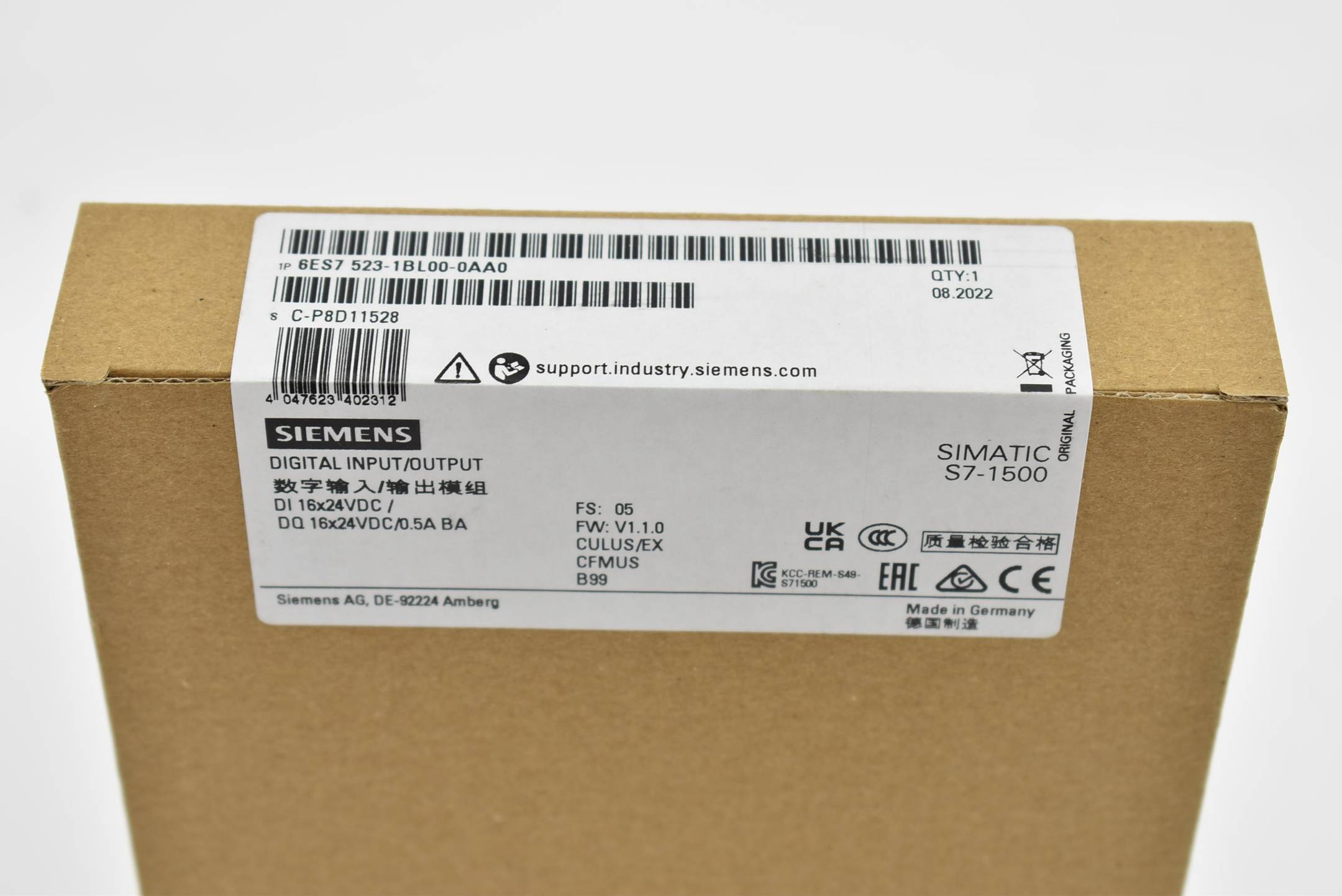 Siemens simatic S7-1500 Digital 6ES7523-1BL00-0AA0 ( 6ES7 523-1BL00-0AA0 ) E5