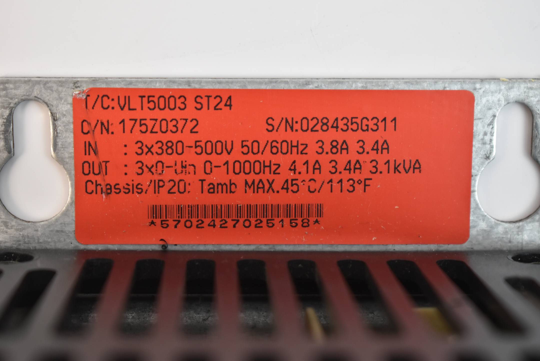 Danfoss Frequenzumrichter VLT5003 ST24 175Z0372