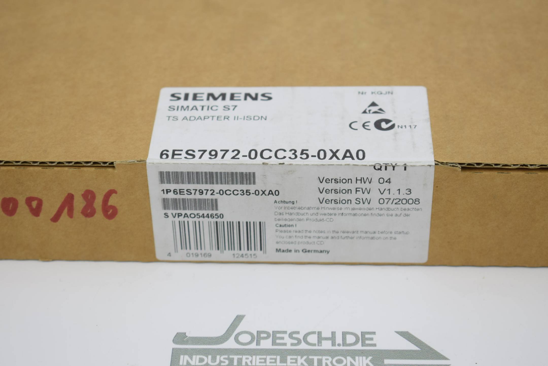 Siemens simatic S7 TS RS-232 ISDN 6ES7972-0CC35-0XA0 ( 6ES7 972-0CC35-0XA0 ) E4
