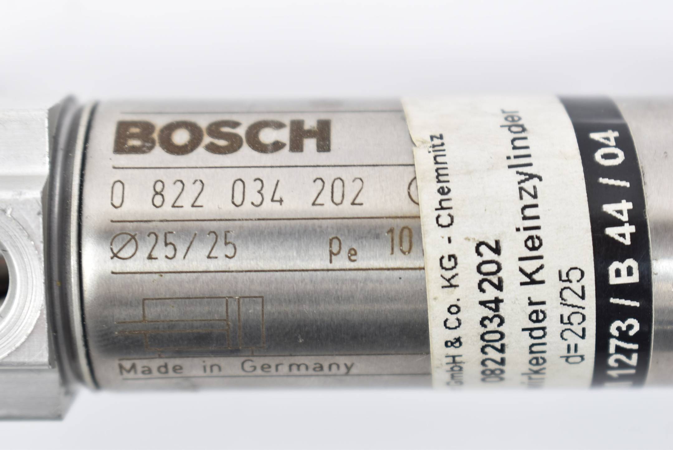 Bosch doppeltwirkender Kleinzylinder 25/25mm 10 bar 0822034202