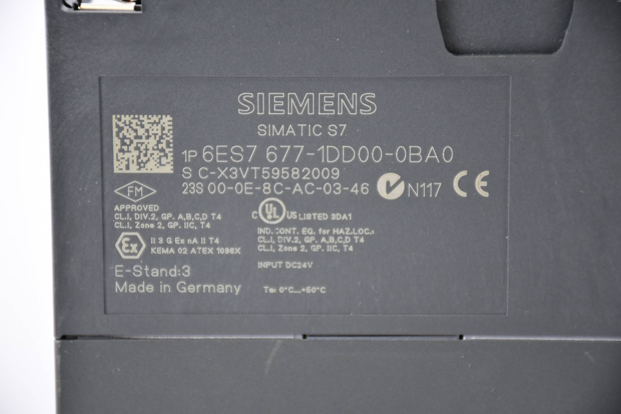 Siemens simatic S7 EC31 Contoller 6ES7 677-1DD00-0BA0 ( 6ES7677-1DD00-0BA0 ) E3