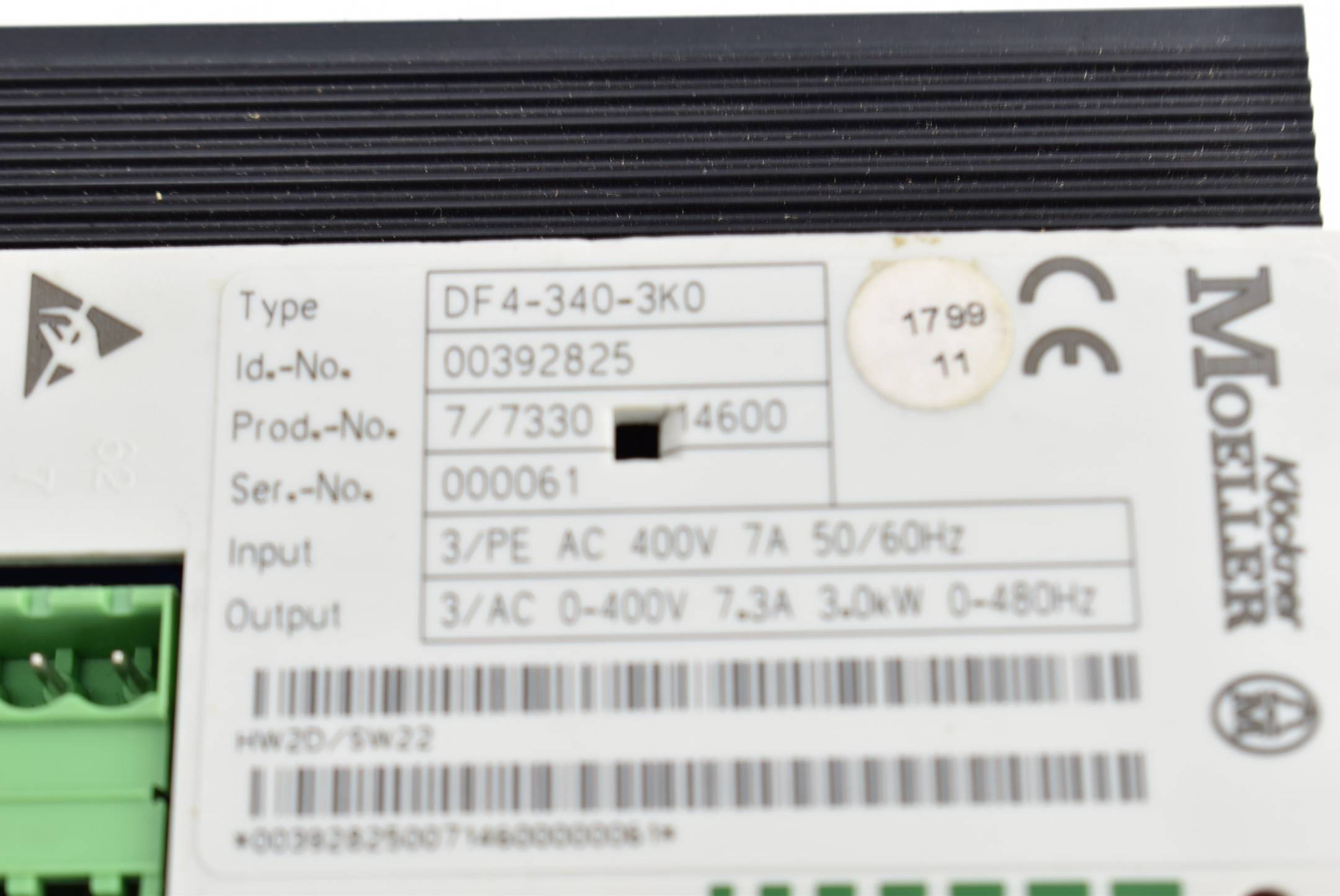 Klöckner Möller Frequenzumrichter DF4-340-3K0 ( 00392825 )