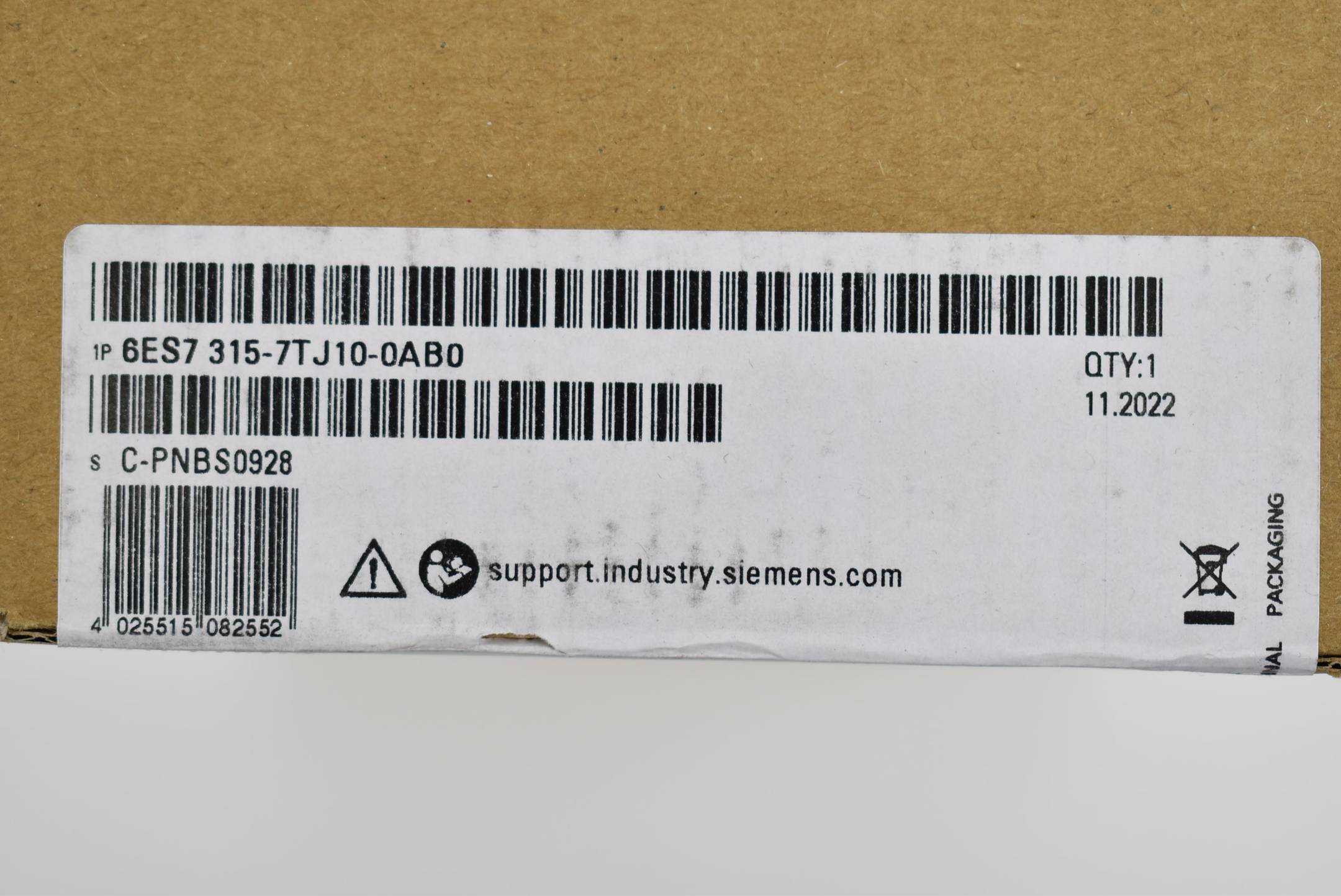 Siemens simatic S7-300 CPU 315T-3 6ES7 315-7TJ10-0AB0 ( 6ES7315-7TJ10-0AB0 ) E7