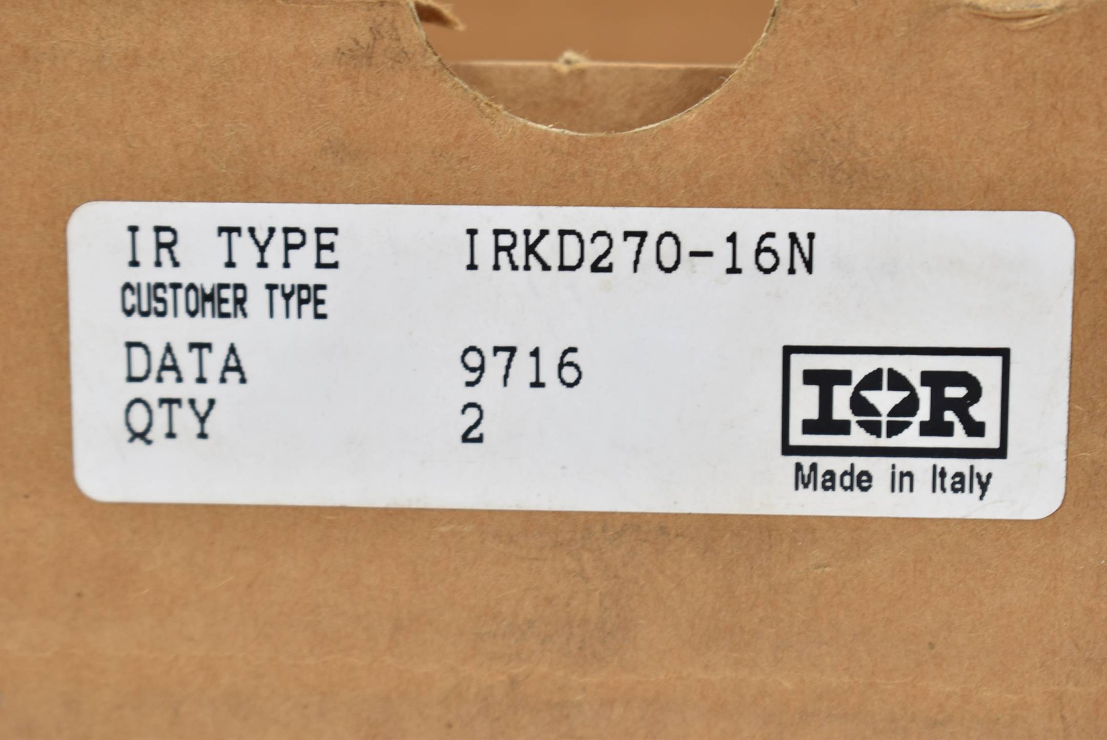 IOR Power Module Diode IRKD270-16N ( 9716 )