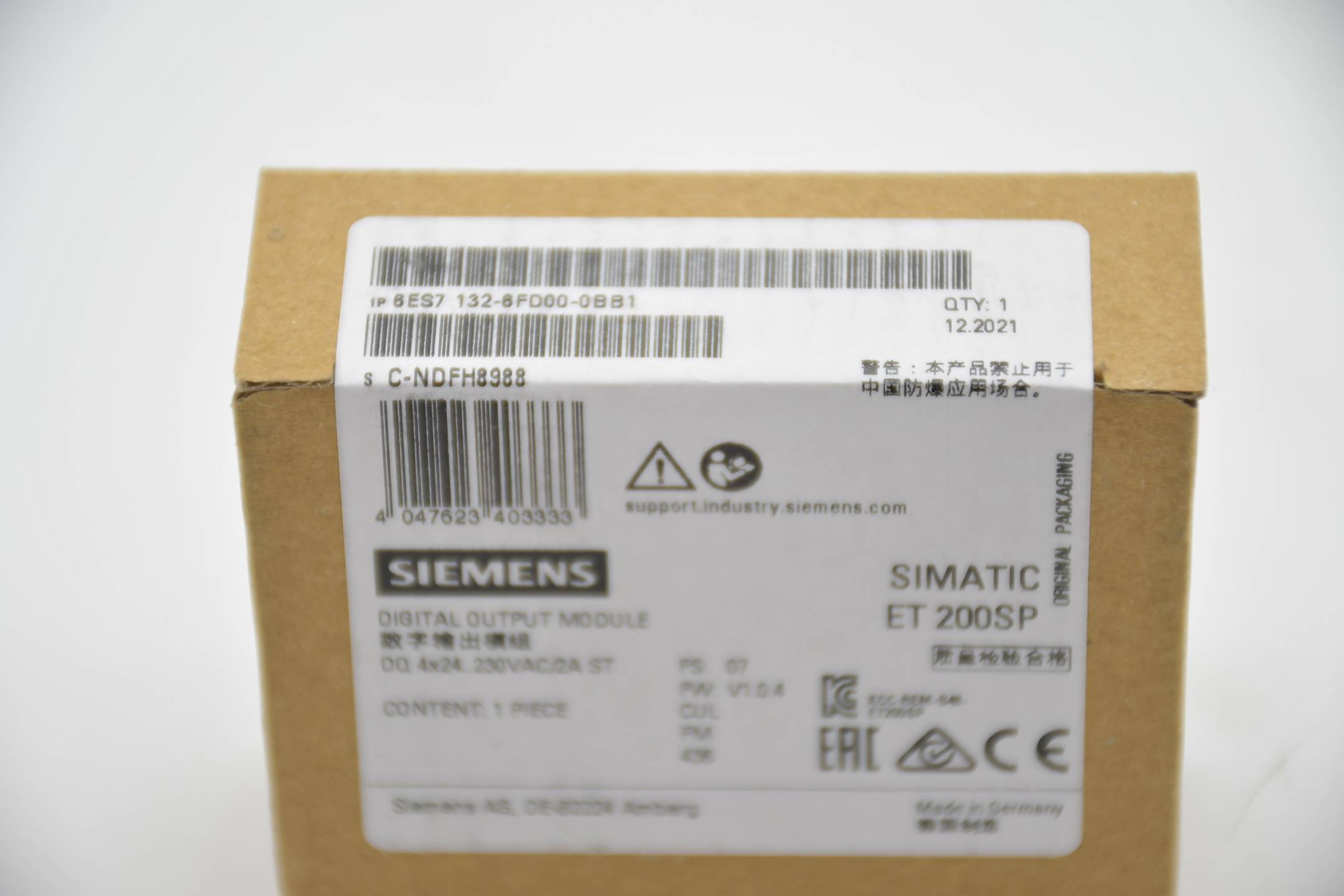 Siemens simatic ET 200SP Digital 6ES7 132-6FD00-0BB1 ( 6ES7132-6FD00-0BB1 ) E7