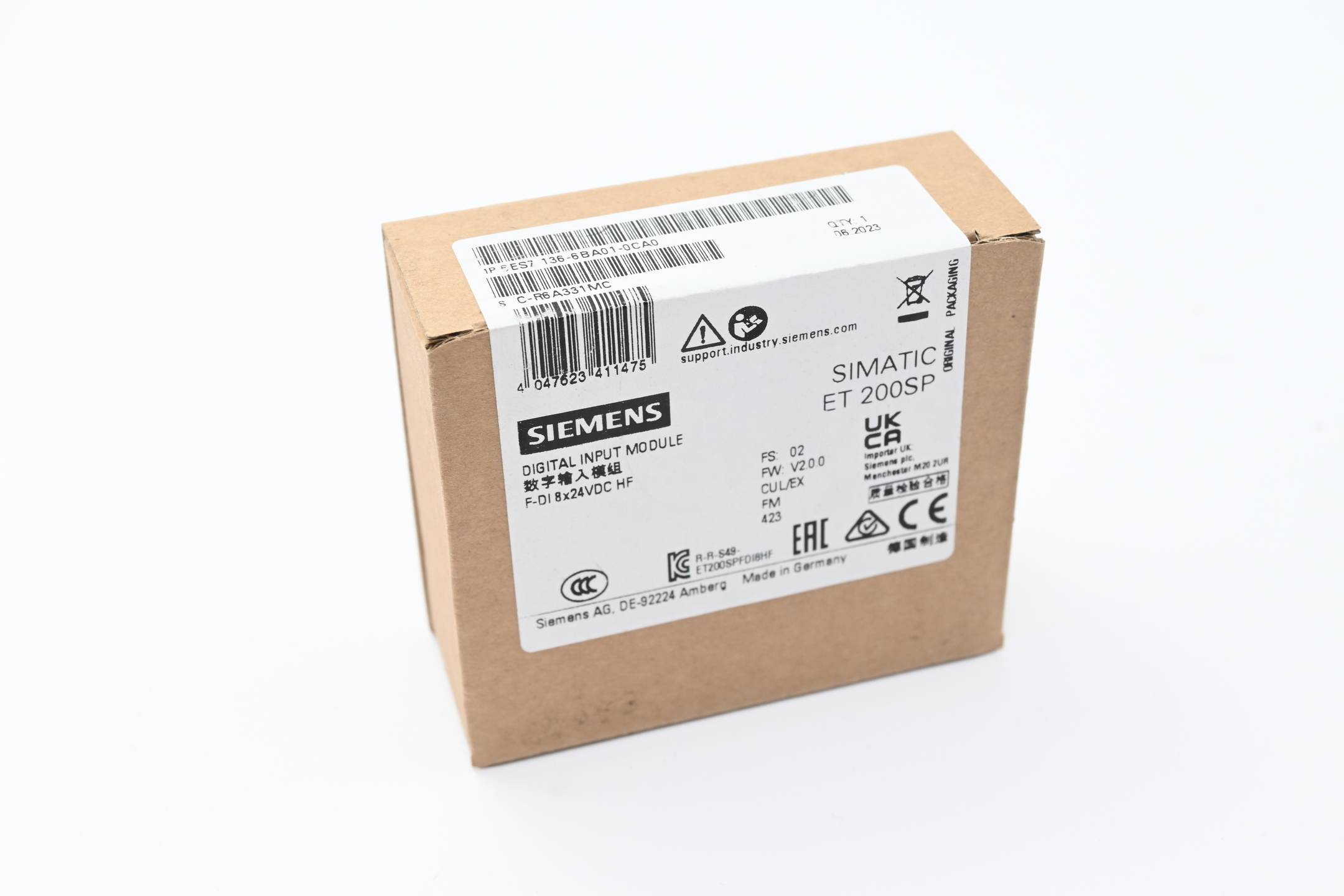 Siemens simatic ET 200SP 6ES7136-6BA01-0CA0 ( 6ES71 36-6BA01-0CA0 )