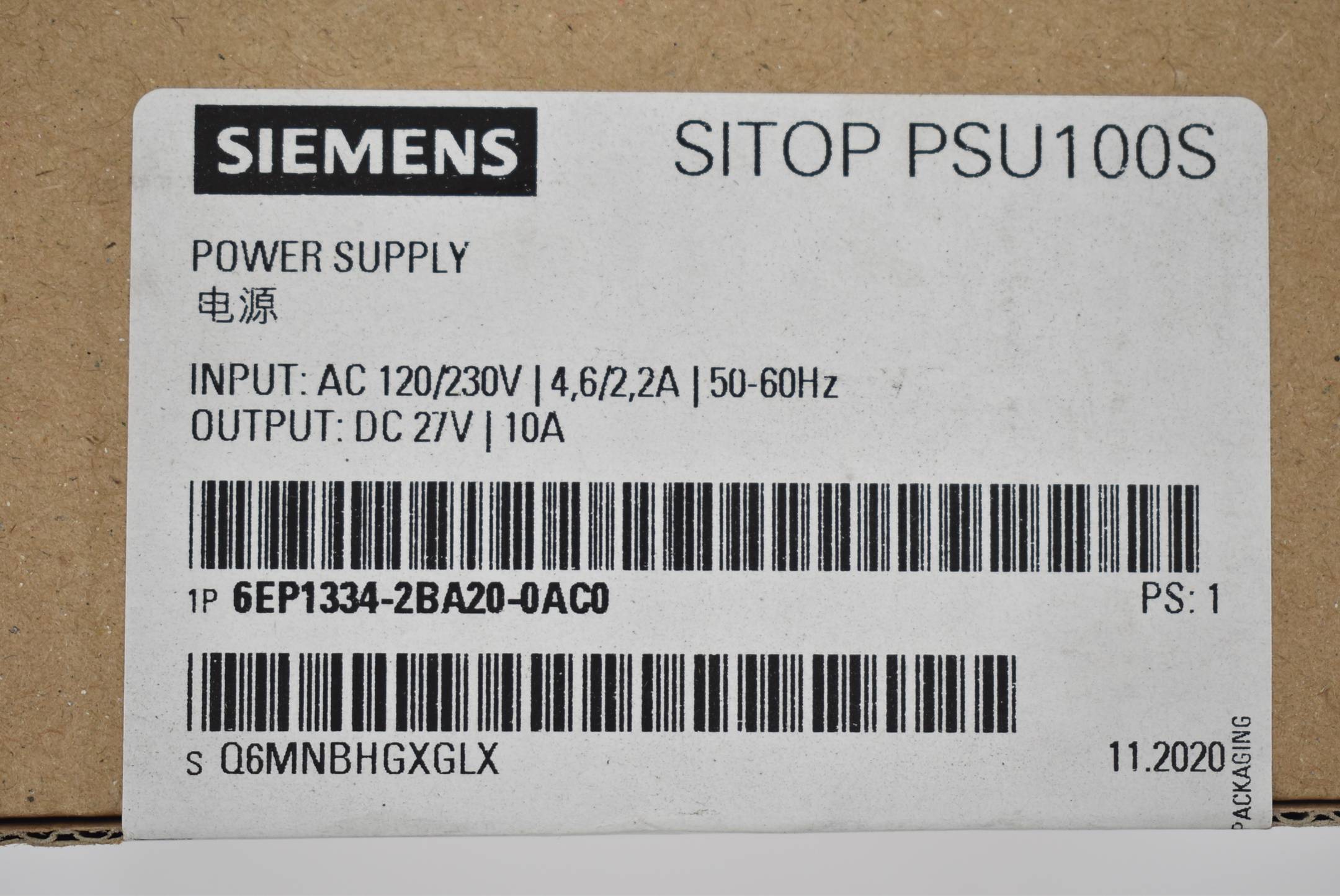 Siemens sitop PSU100S 6EP1 334-2BA20-0AC0 ( 6EP1334-2BA20-0AC0 )