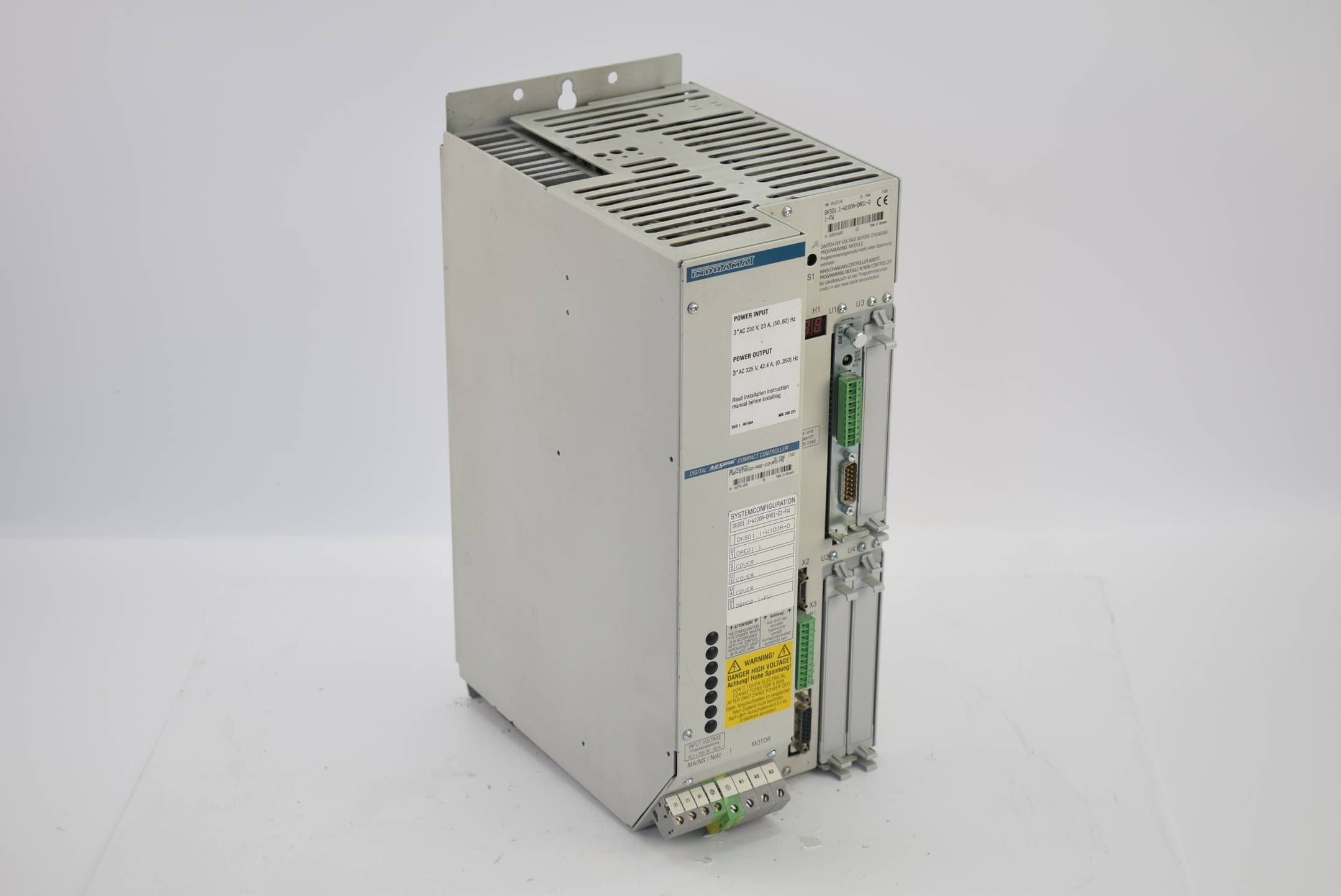 Indramat AC Servo Compact Controller DKS01.1-W100A-DA01-01-FW 240V 50..60 Hz