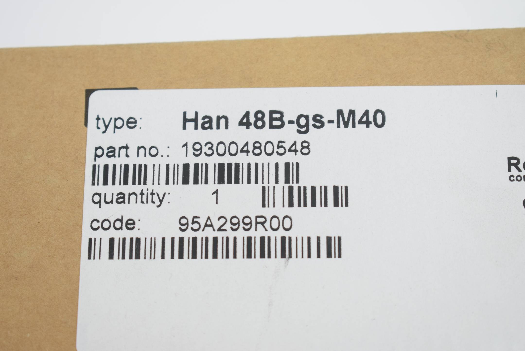 Harting Tüllengehäuse Han 48B-gs-M40 ( 19300480548 )