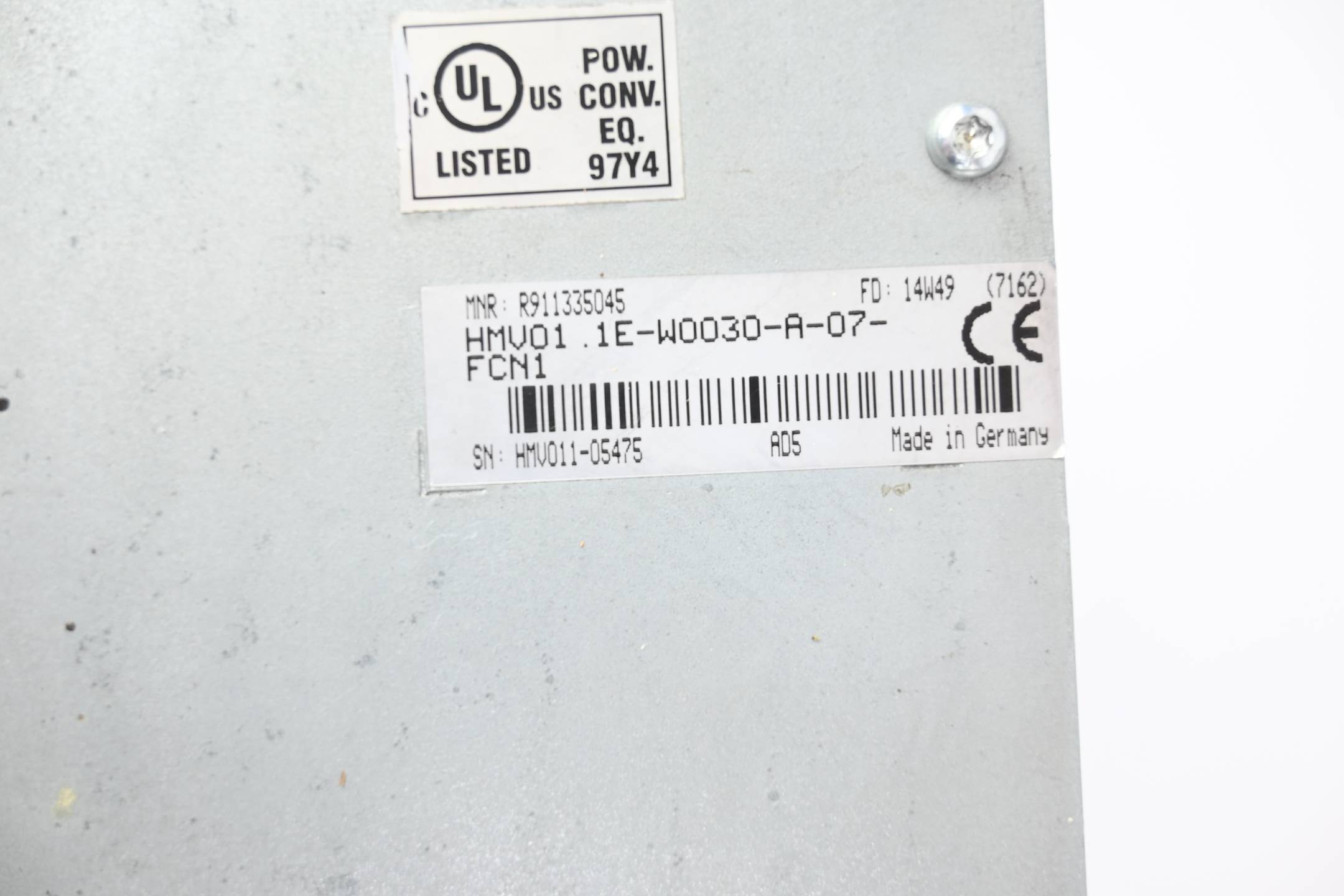 Rexroth Netzteil HMV01.1E-W0030-A-07-FCN1 ( R911335045 )