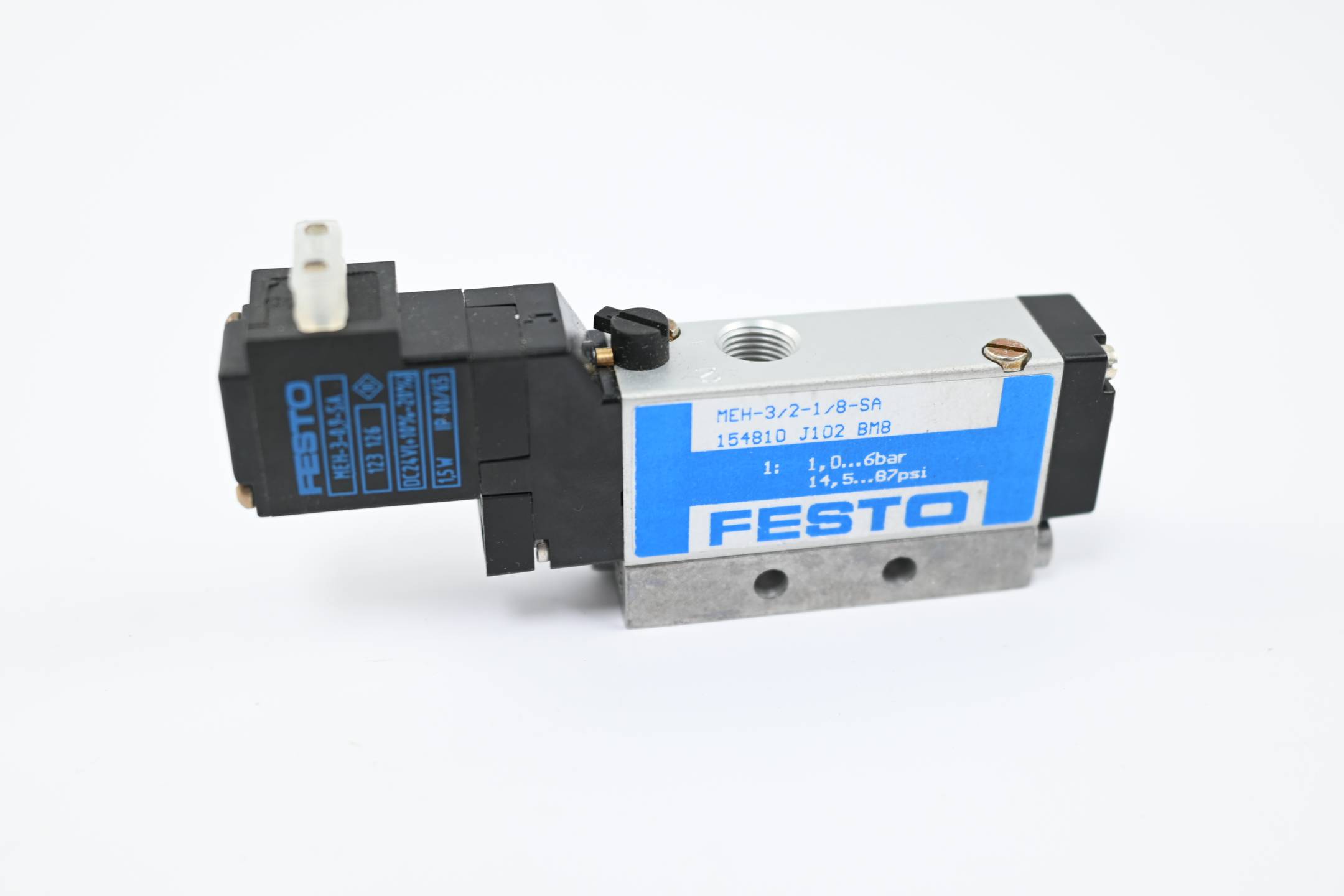 Festo Magnetventil MEH-3/2-1/8-SA ( 154810 ) + MEH-3-0,9-SA ( 123126 )