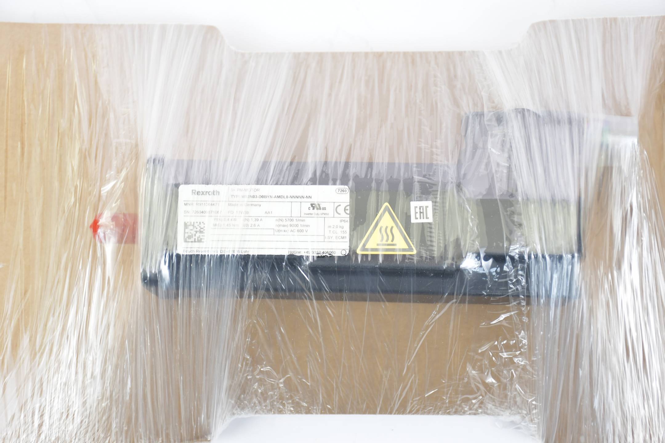 Rexroth IndraDyn Servomotor MS2N03-D0BYN-AMDL0-NNNNN-NN ( R911384471 )