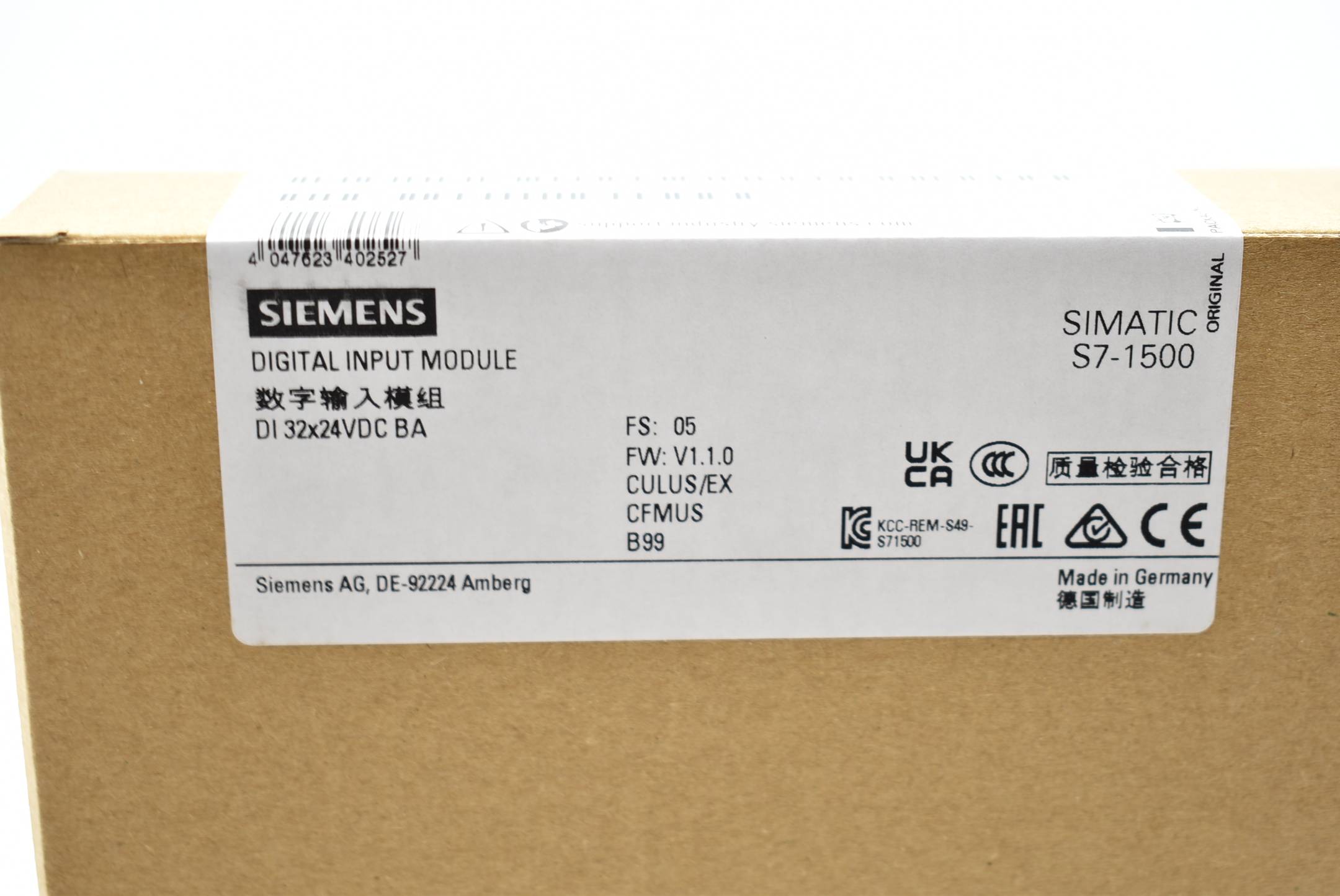 Siemens simatic S7-1500 6ES7 521-1BL10-0AA0 ( 6ES7521-1BL10-0AA0 ) E.5