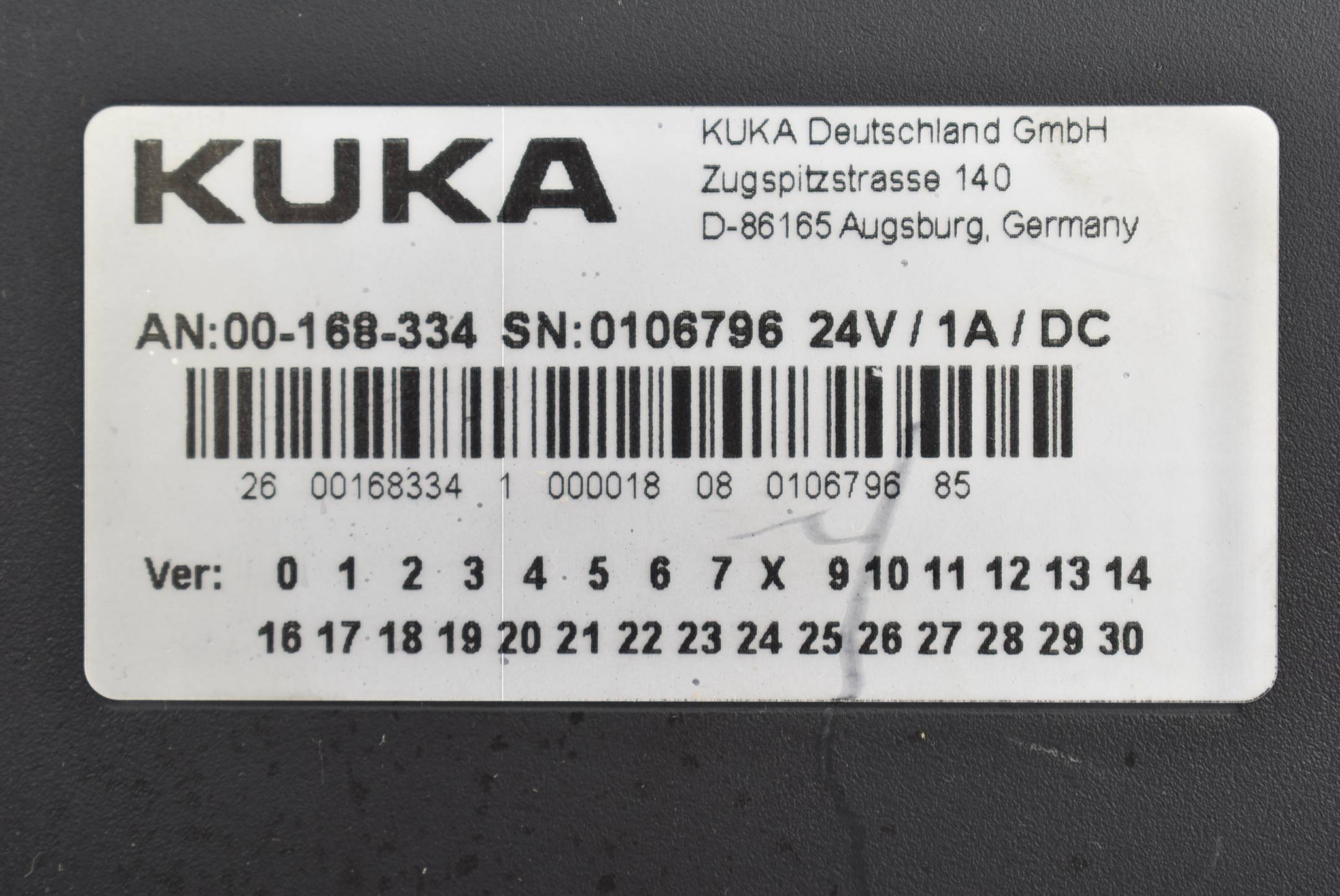 Kuka Roboter KR C4 SmartPad Control Panel 00-168-334 Version 8