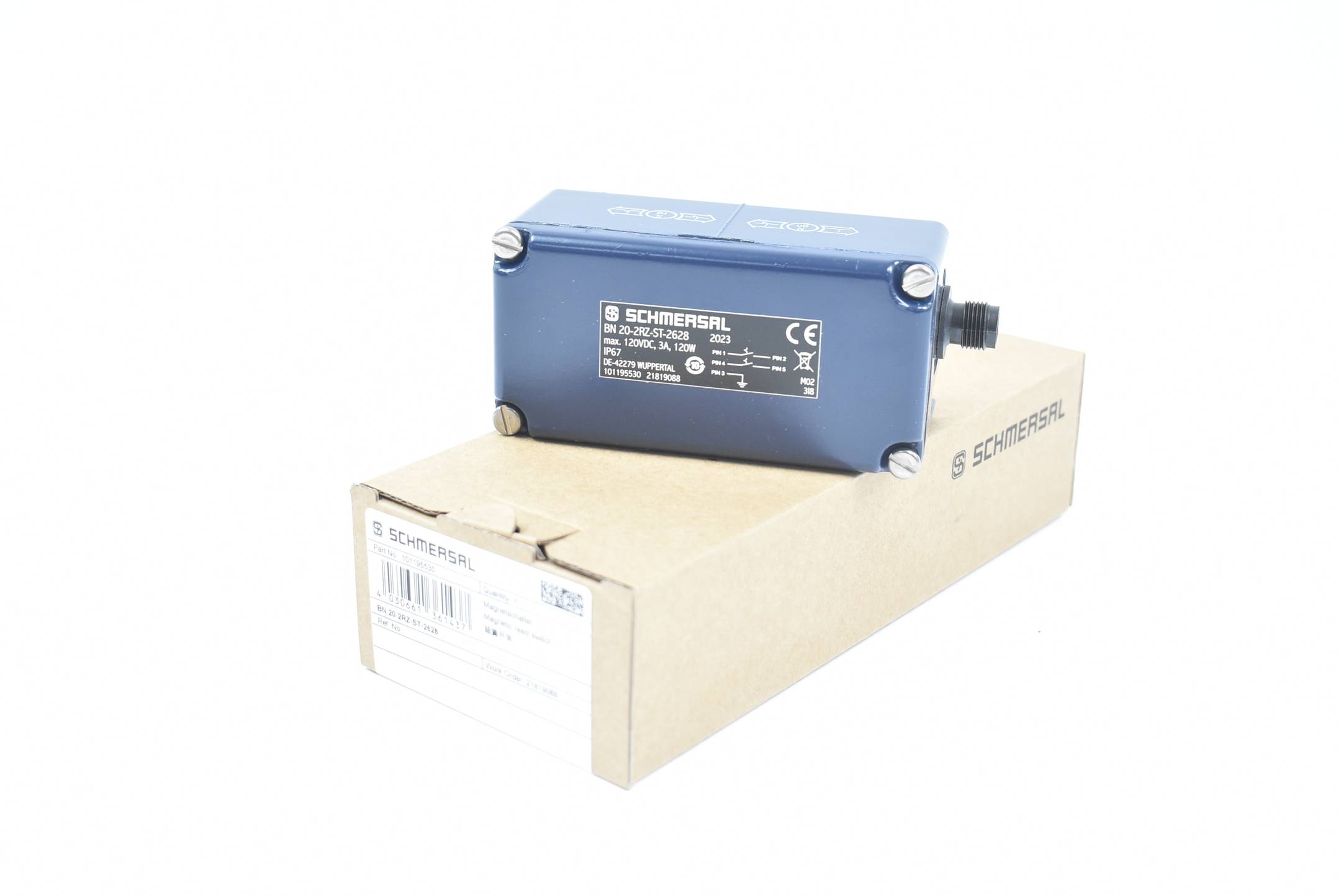 Schmersal Magnetschalter BN 20-2RZ-ST-2628 ( 101195530 ) 120VDC 3A 120W