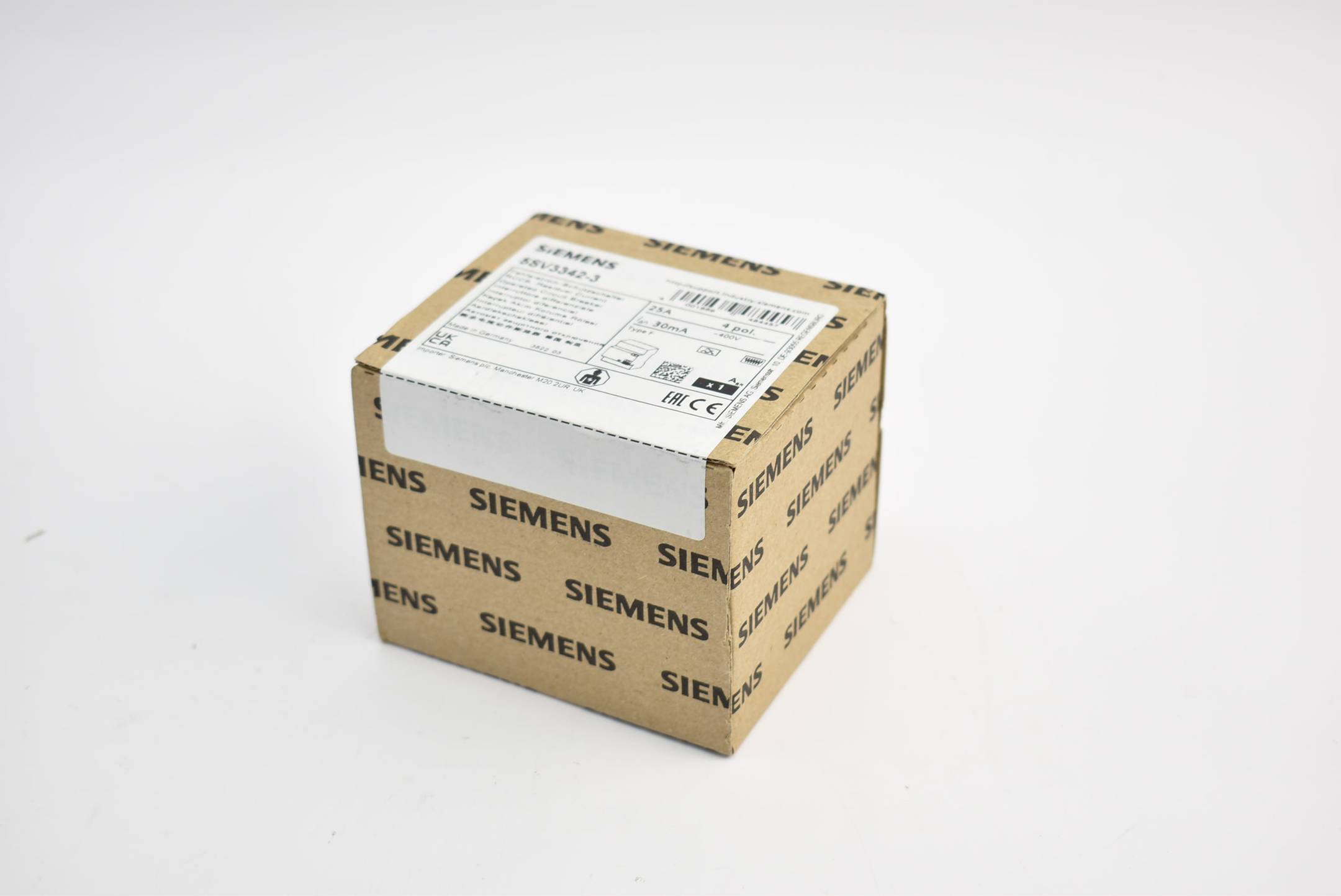 Siemens FI-Schutzschalter 4-polig Typ F 25A 30mA 400V 5SV3 342-3 ( 5SV3342-3 )