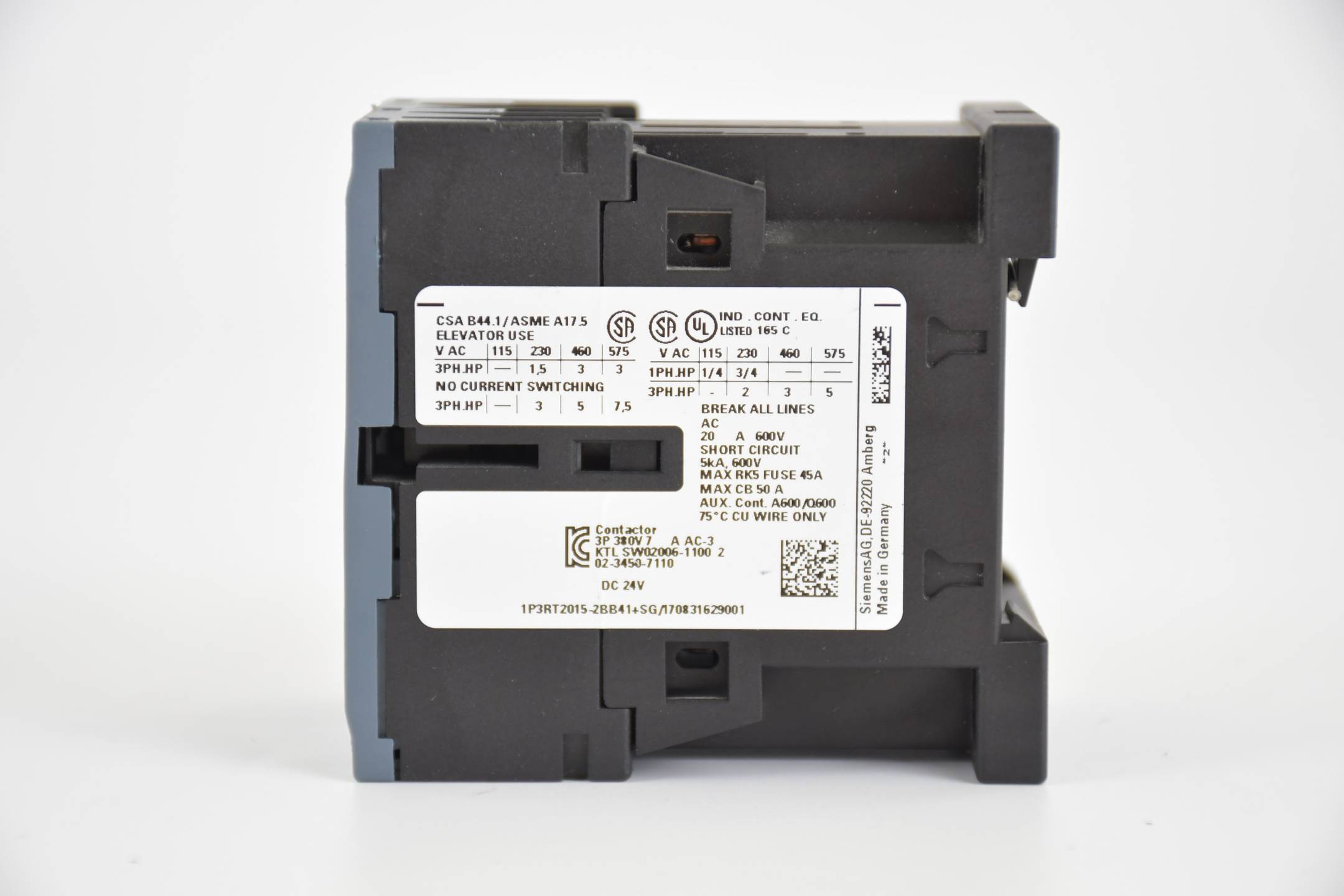 Siemens sirius Leistungsschütz 3RT2 015-2BB41 ( 3RT2015-2BB41 ) E6