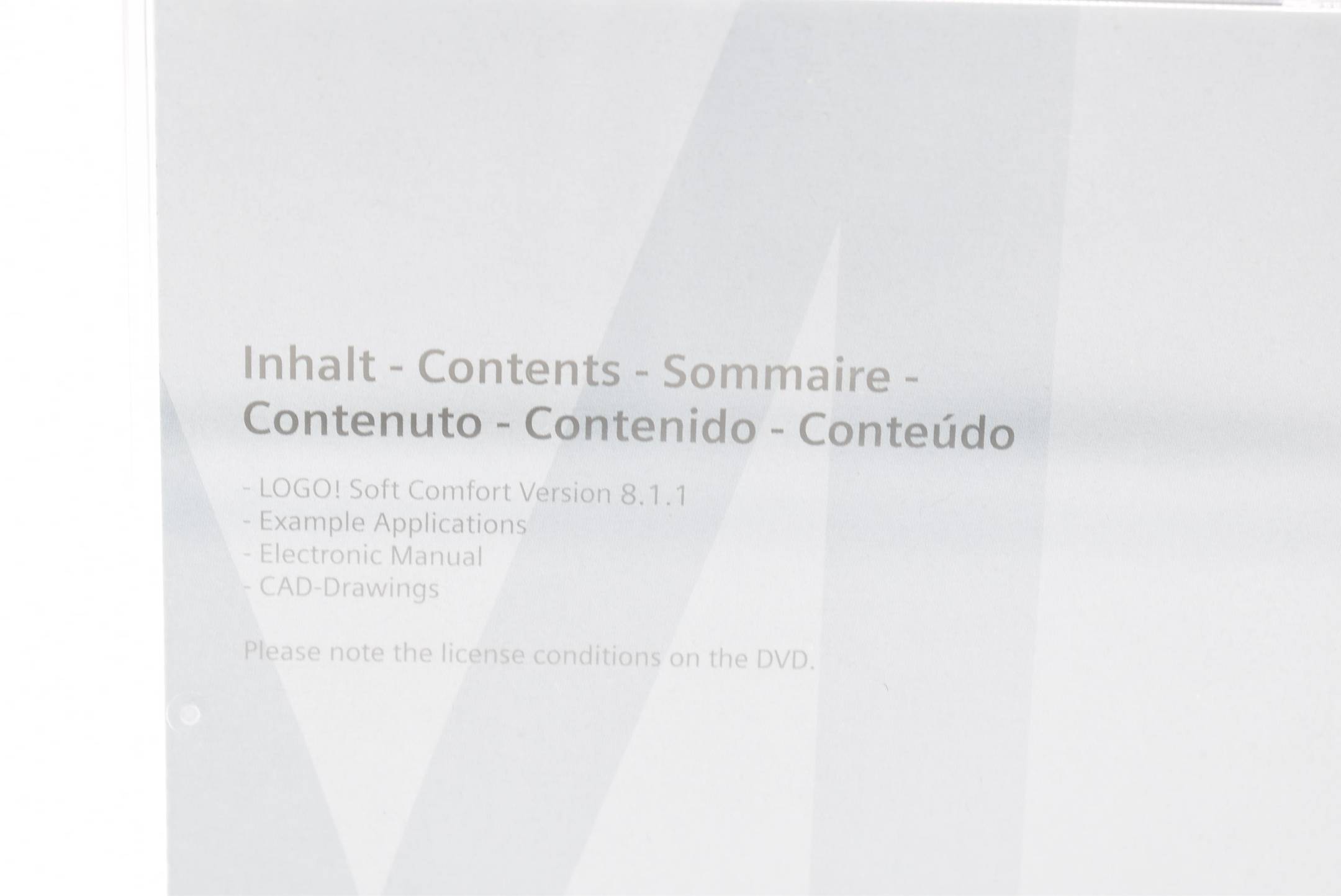 Siemens LOGO! Software Soft Comfort Version 8.1.1 6ED1058-0BA08-0YA1