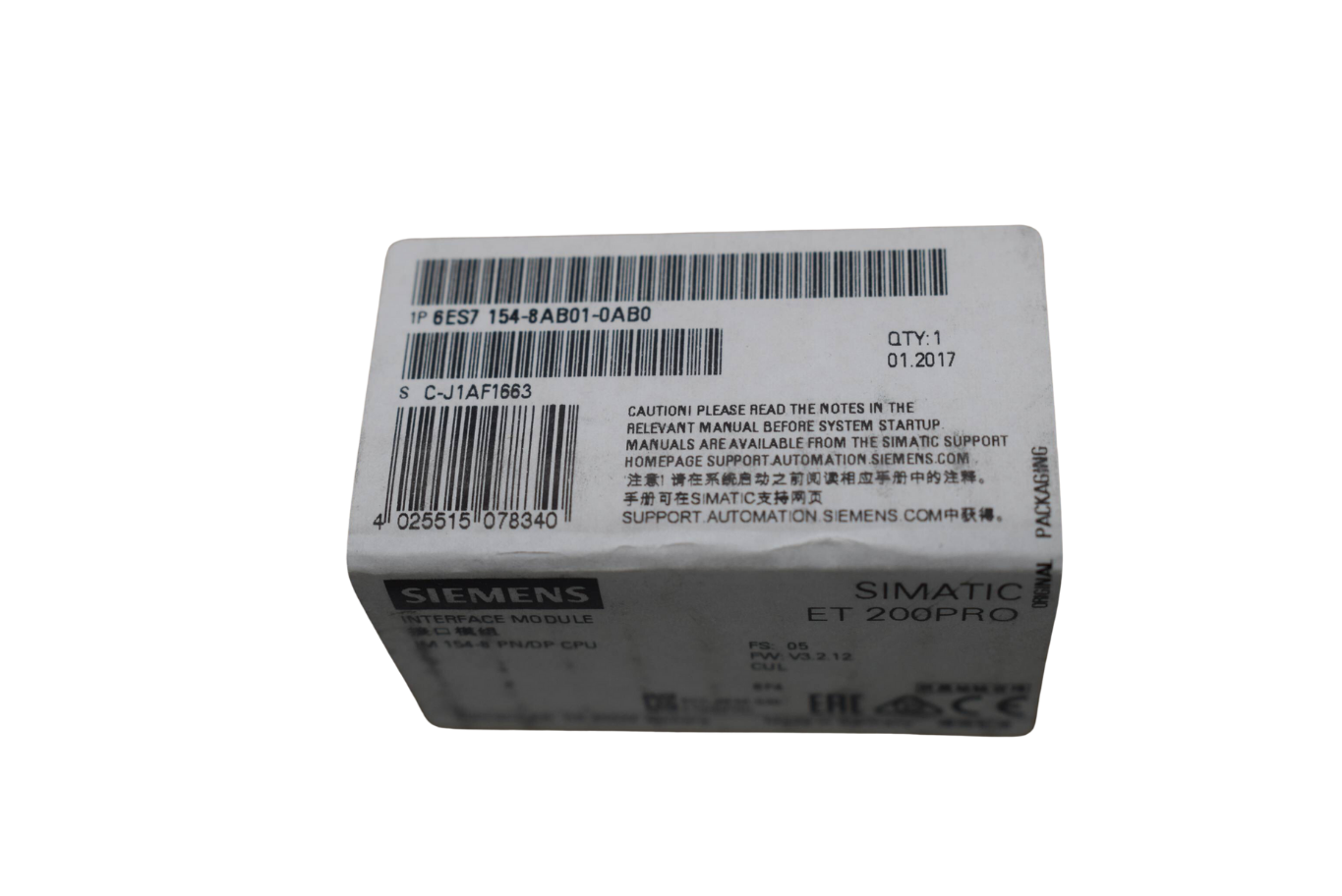 Siemens simatic ET 200 Pro IM154-8 6ES7 154-8AB01-0AB0 ( 6ES7154-8AB01-0AB0 ) E5