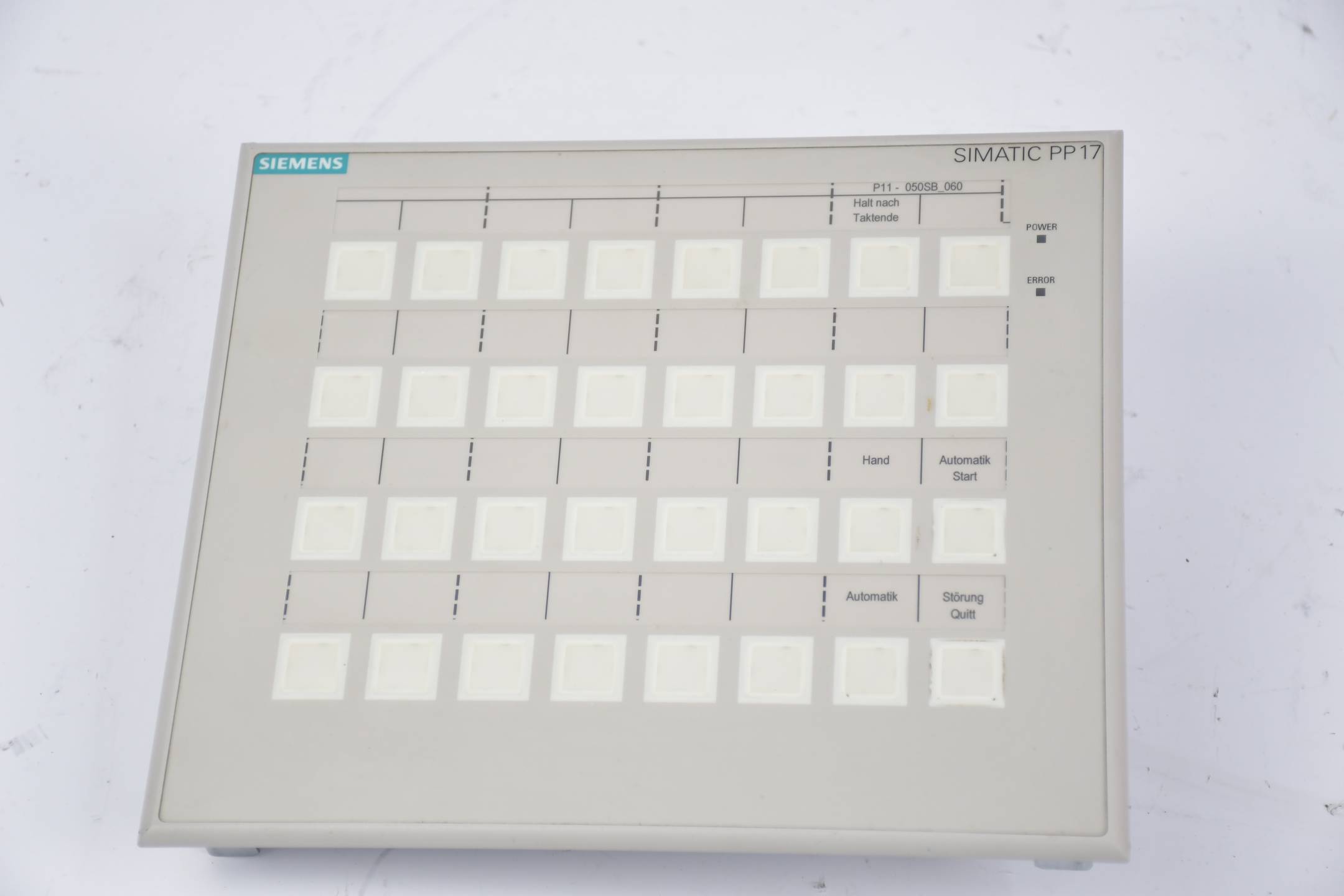Siemens Push Button Panel PP17-II 6AV3688-4EY06-0AA0 ( 6AV3 688-4EY06-0AA0 ) E4