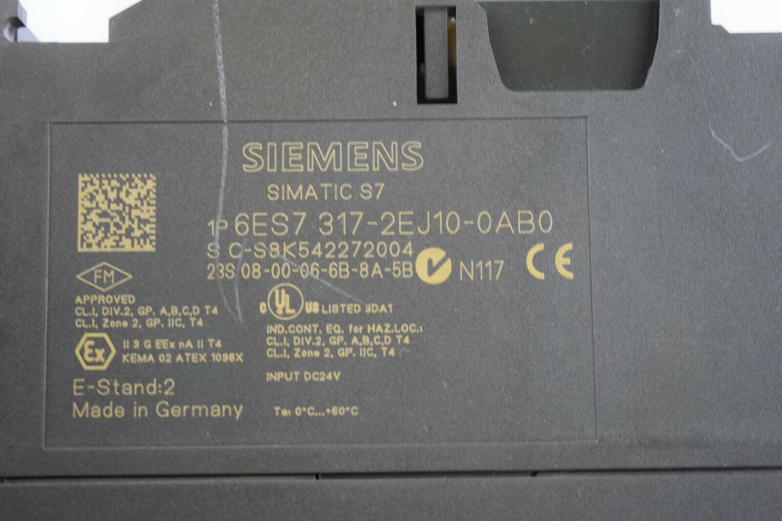 Siemens simatic S7-300 6ES7 317-2EJ10-0AB0 ( 6ES7317-2EJ10-0AB0 ) E2