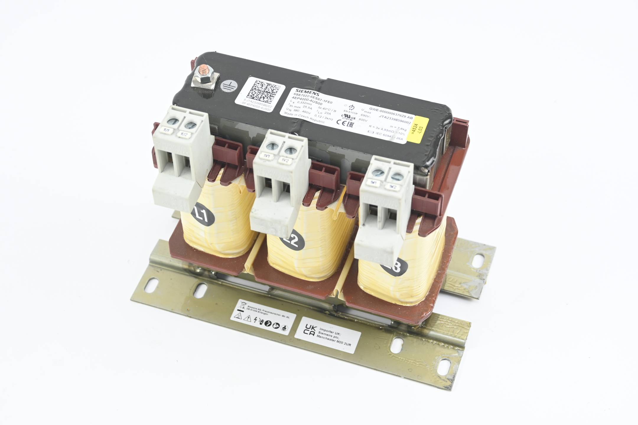 Siemens Sinamics Ausgangsdrossel 6SE7022-6ES87-1FE0 ( 6SE7 022-6ES87-1FE0 )