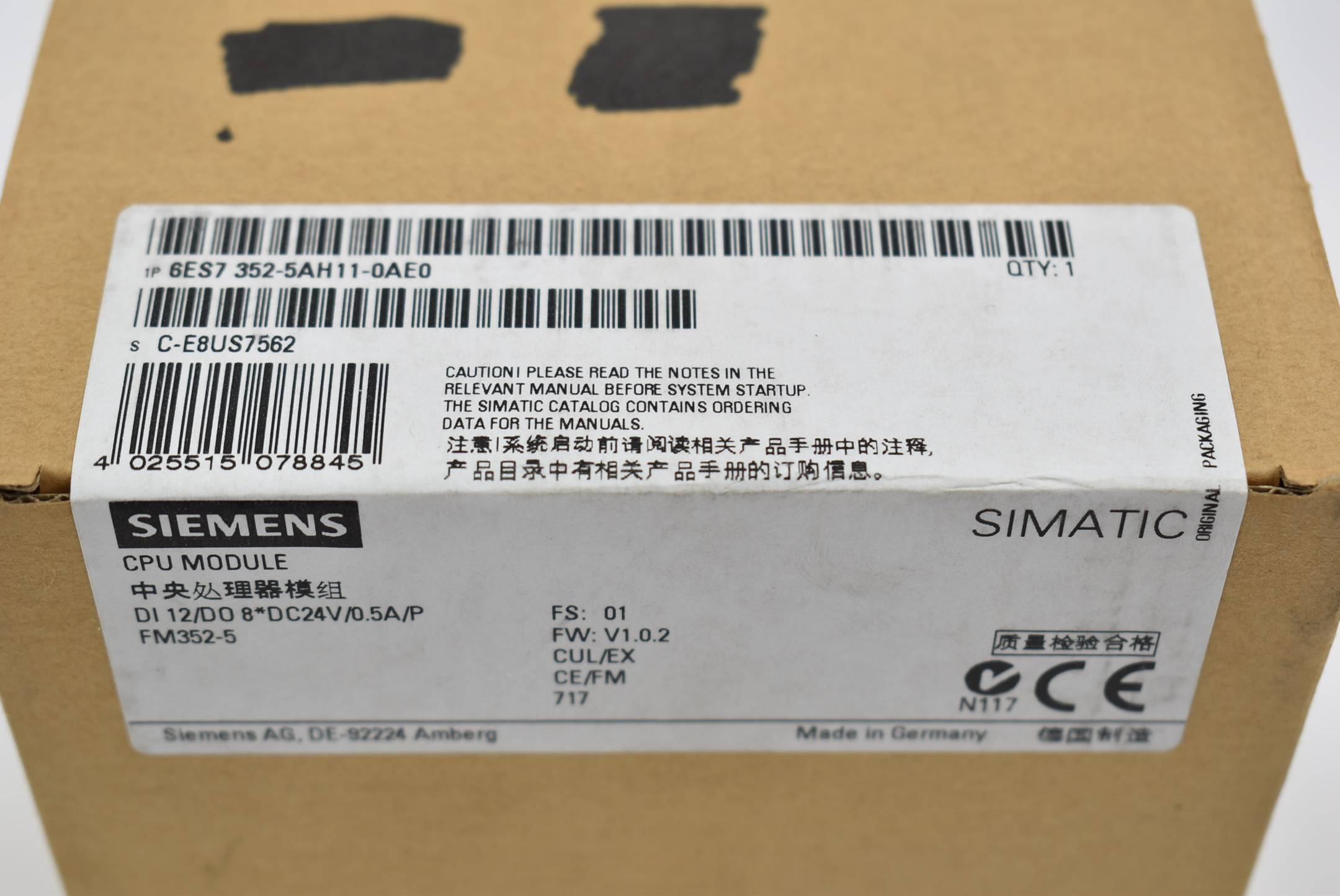Siemens simatic S7-300 FM352-5 6ES7 352-5AH11-0AE0 ( 6ES7352-5AH11-0AE0 ) E1