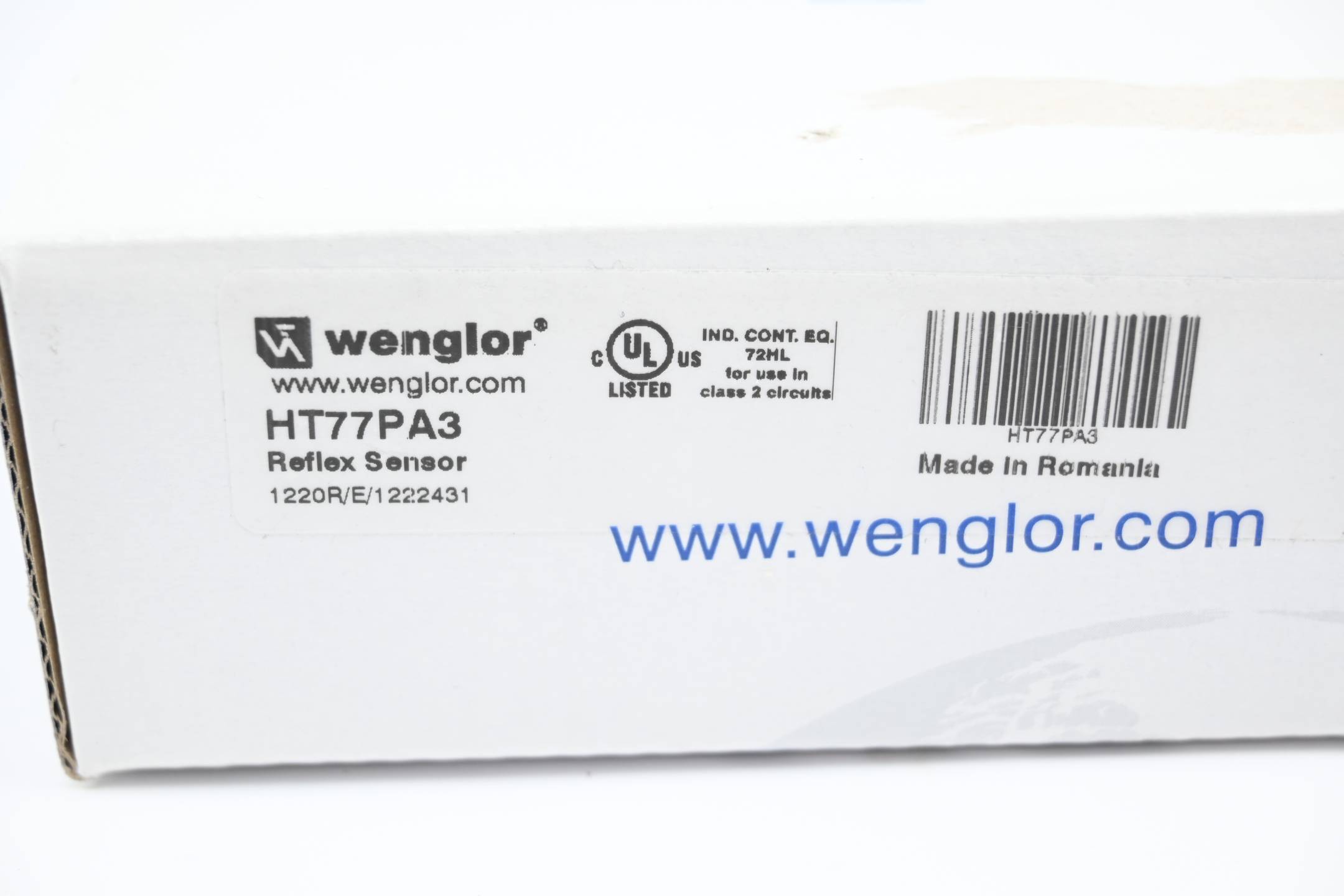 Wenglor Reflextaster mit Hintergrundausblendung HT77PA3