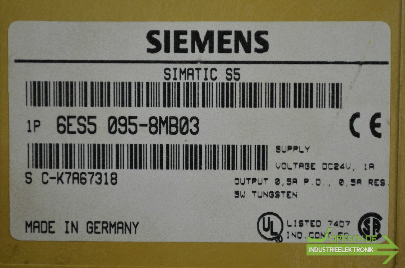 Siemens simatic S5-95U 6ES5 095-8MB03 ( 6ES5095-8MB03 )