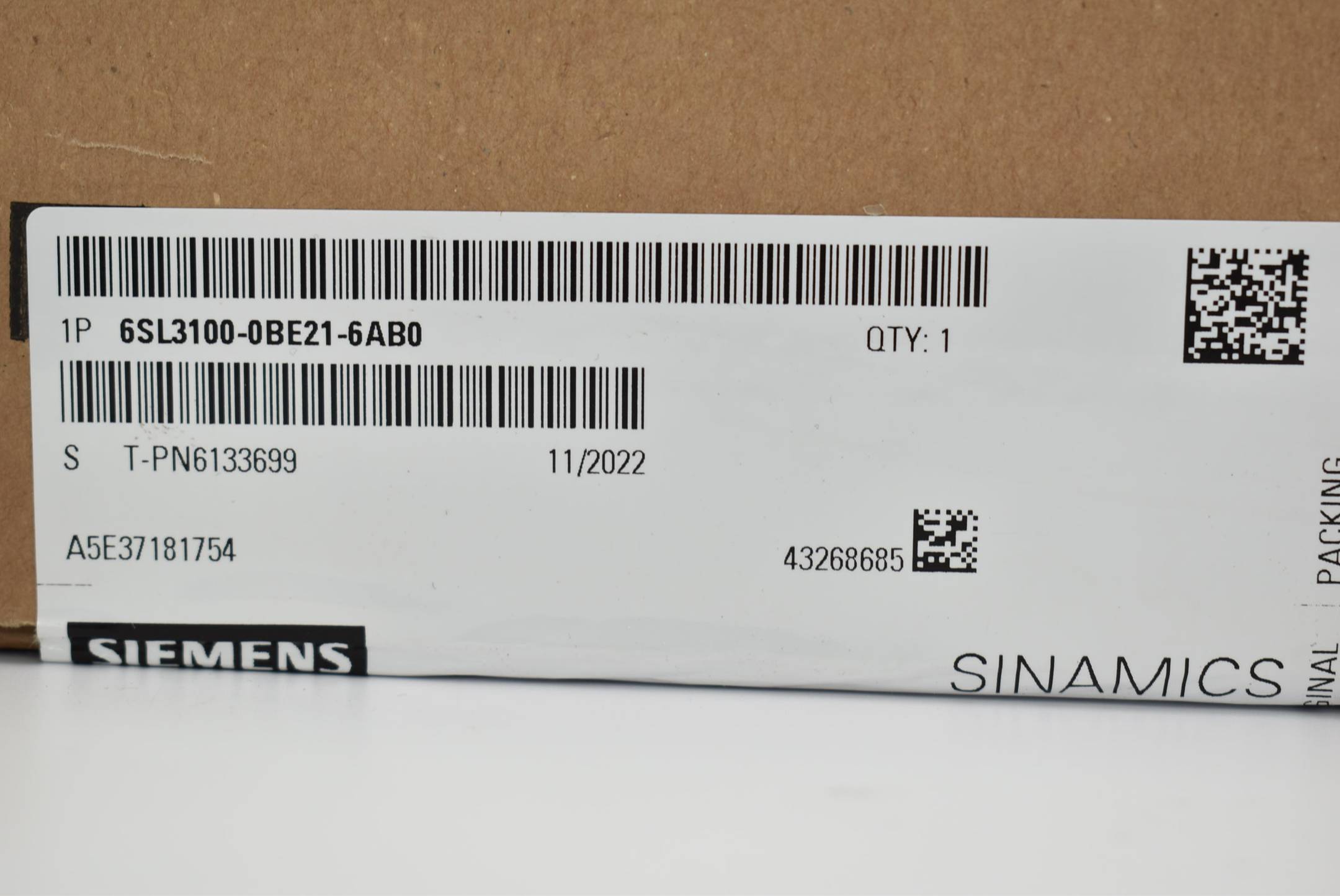 Siemens sinamics S120 6SL3 100-0BE21-6AB0 ( 6SL3100-0BE21-6AB0 ) E