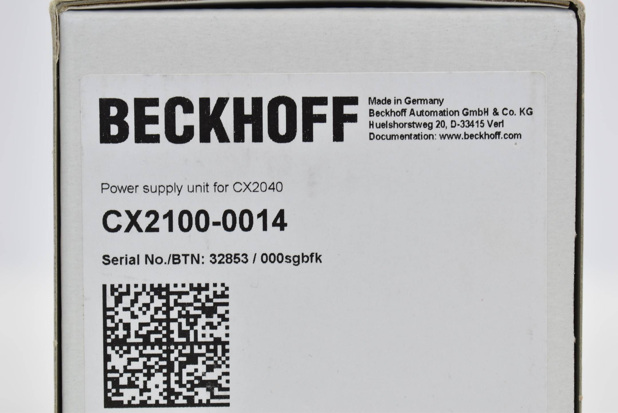 Beckhoff Netzteilmodul für CX2040 130 W CX 2100-0014 ( CX2100-0014 )