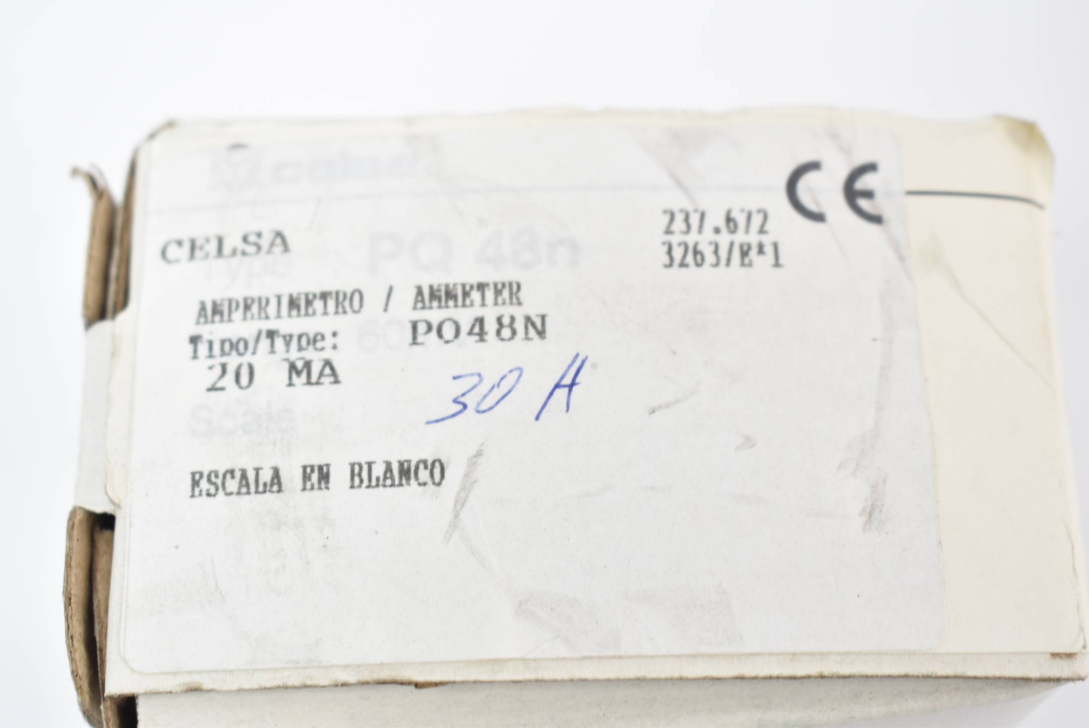Celsa PQ48N Amperemeter 0-30 A