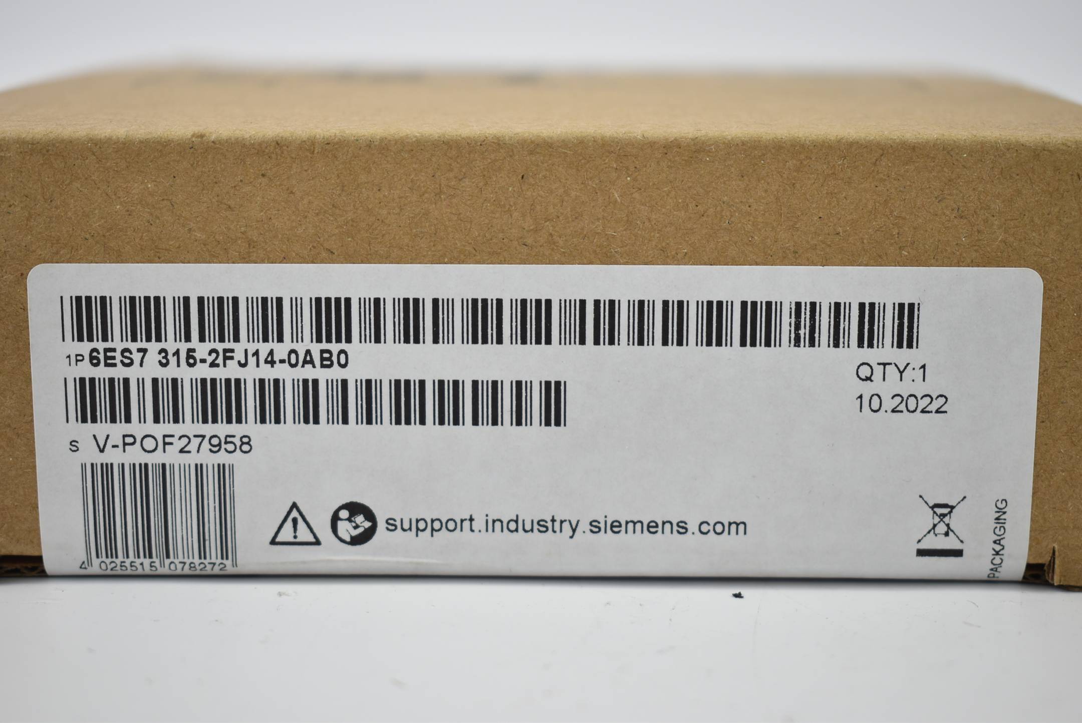 Siemens simatic S7-300 CPU315F-2 6ES7 315-2FJ14-0AB0 ( 6ES7315-2FJ14-0AB0 ) E12