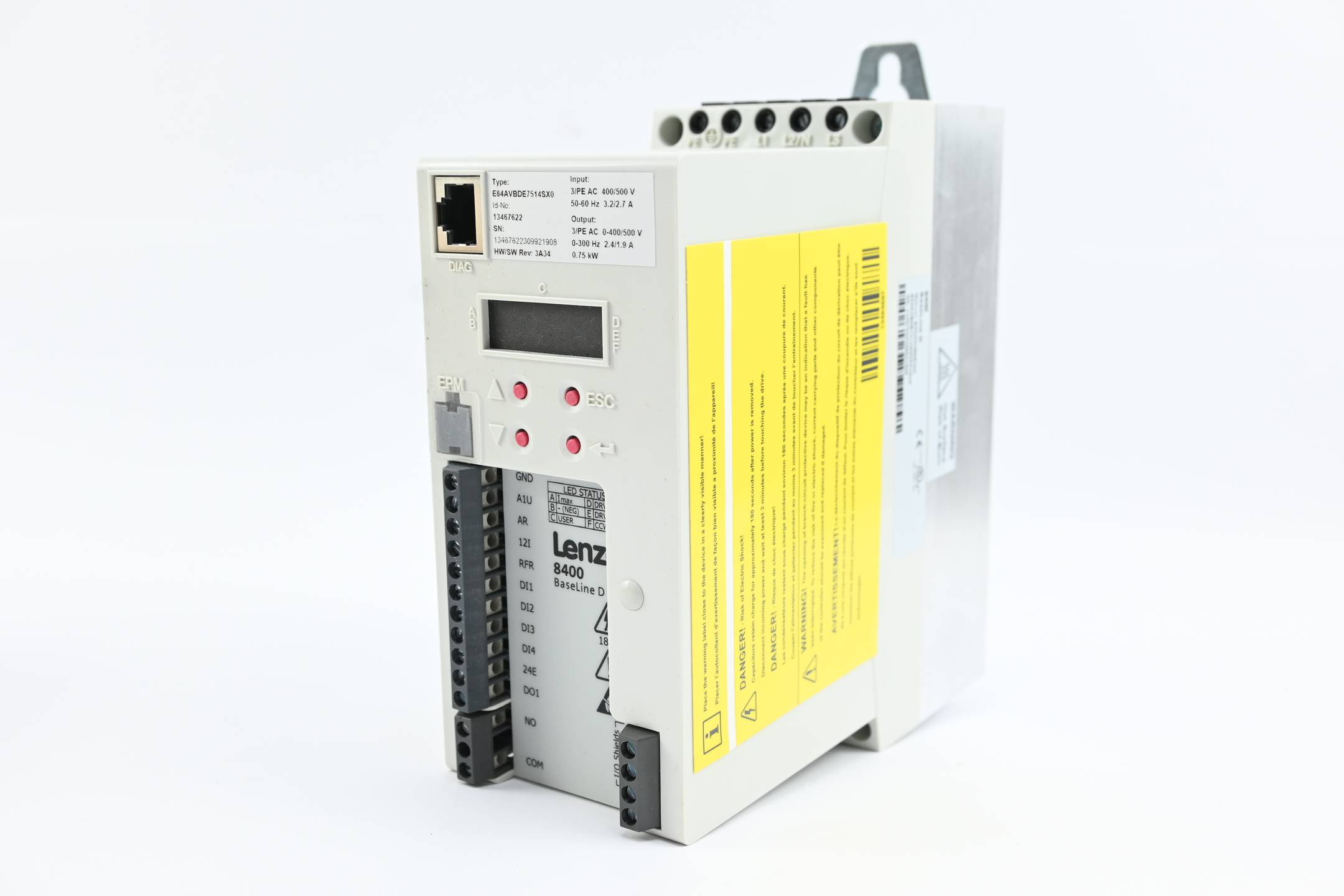 Lenze Inverter 8400 BaseLine D E84AVBDE7514SX0XX3A34 ( 13467622 )