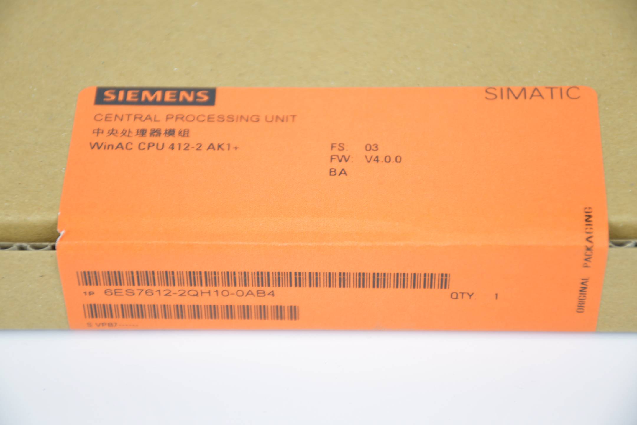 Siemens simatic WinAC Slot 412 CPU 6ES7612-2QH10-0AB4 ( 6ES7 612-2QH10-0AB4 ) E3